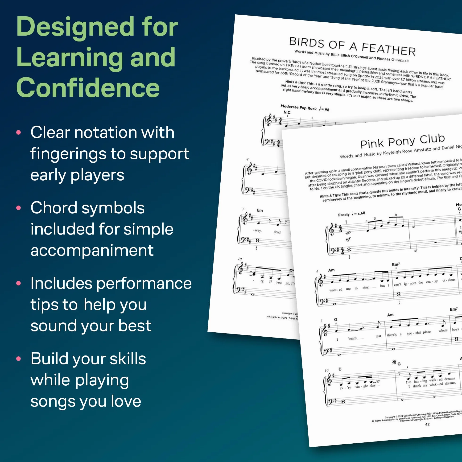 Really Easy Piano: Chart Hits of 2024-2025