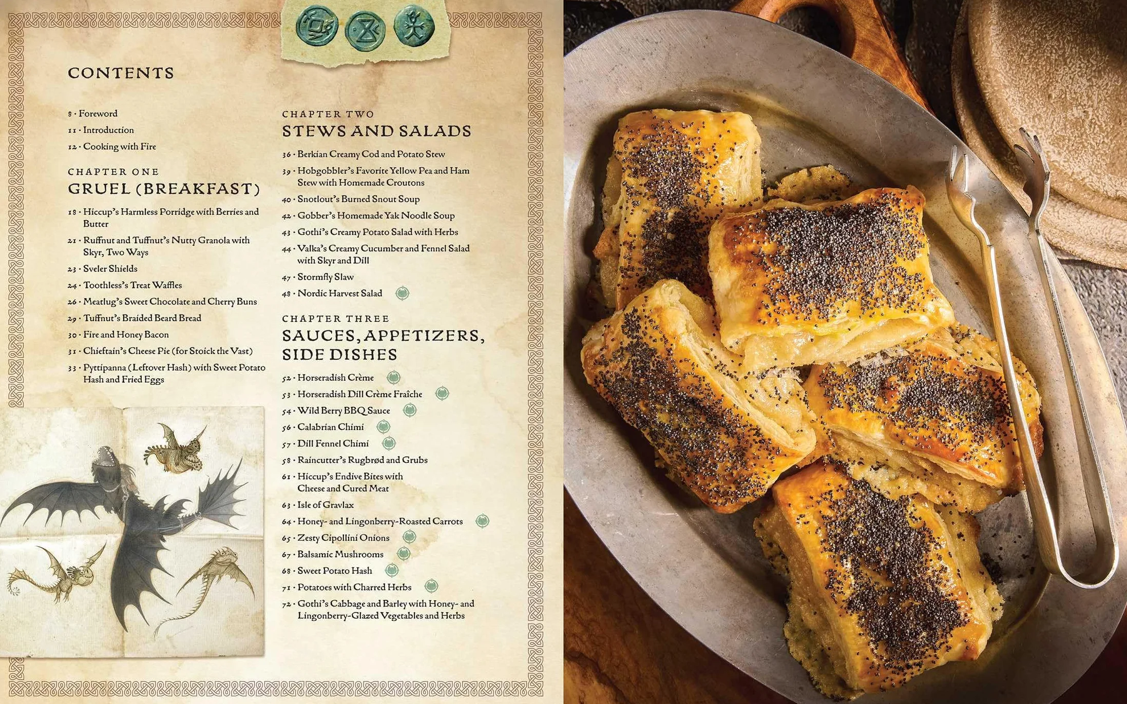 DreamWorks Dragons: Recipes from the Isle of Berk [Official Cookbook]: A Book of Feasts, Drinks, Desserts . . . and Dragons