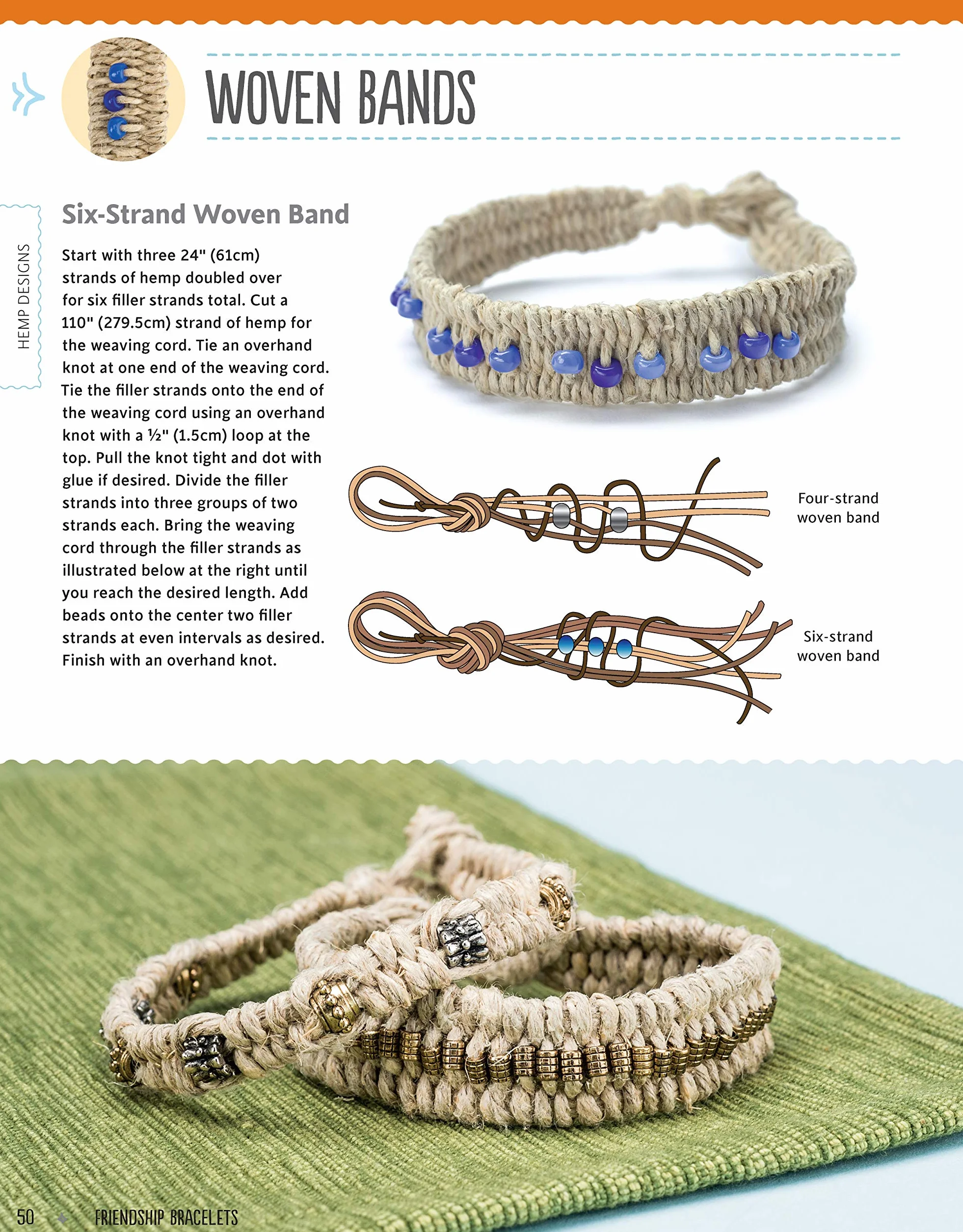 Friendship Bracelets Boho Chic Designs Hemp Floss
