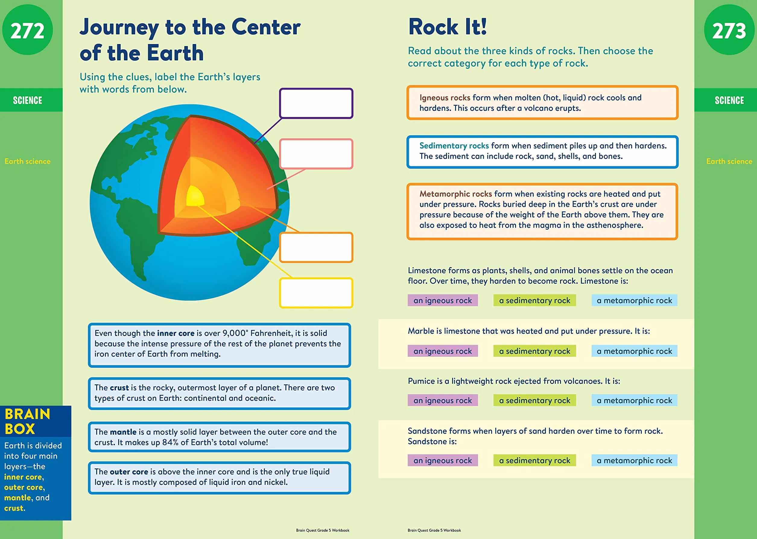 Brain Quest Workbook: 5th Grade Revised Edition