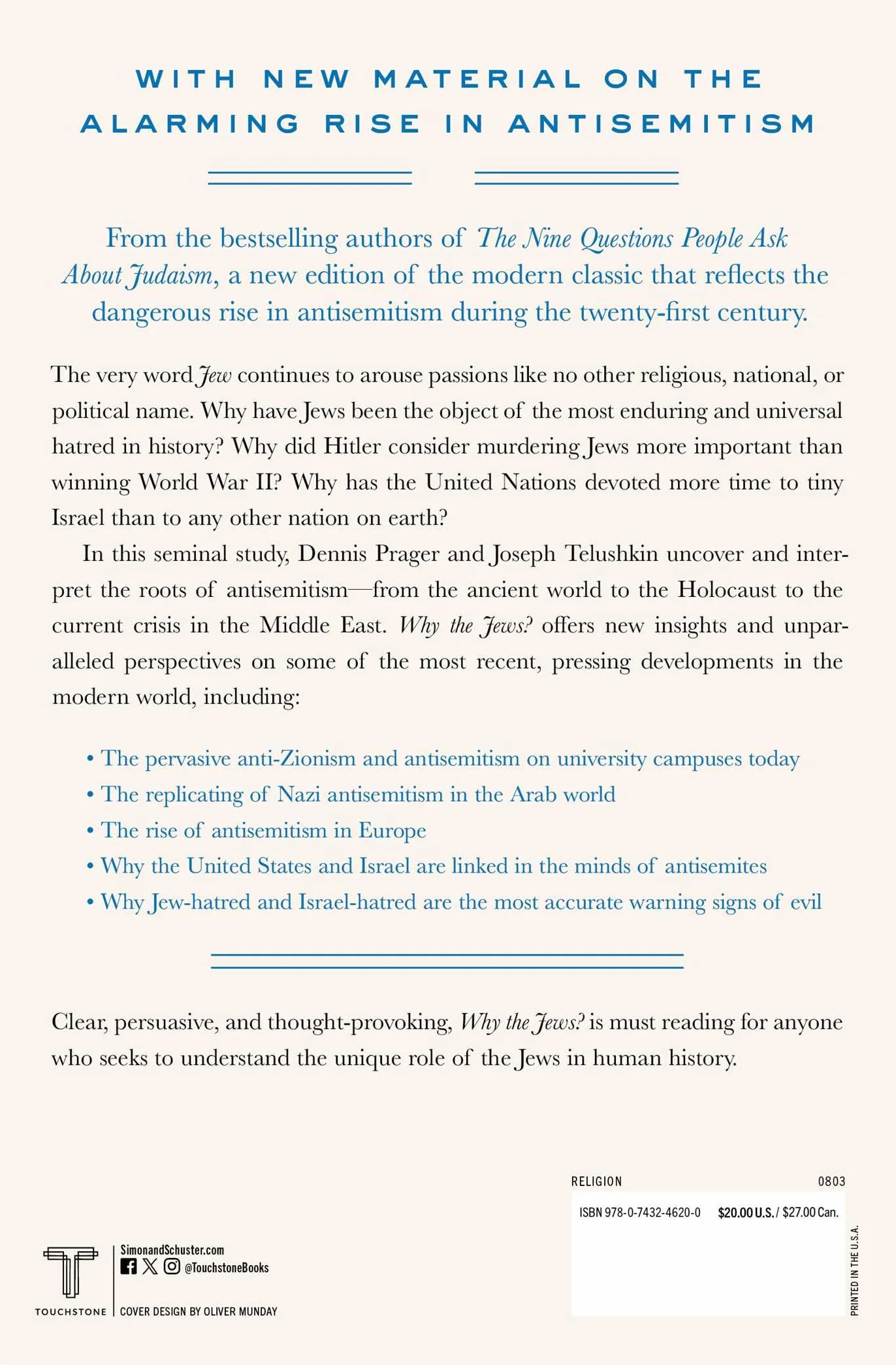 Why the Jews?: The Reason for Antisemitism