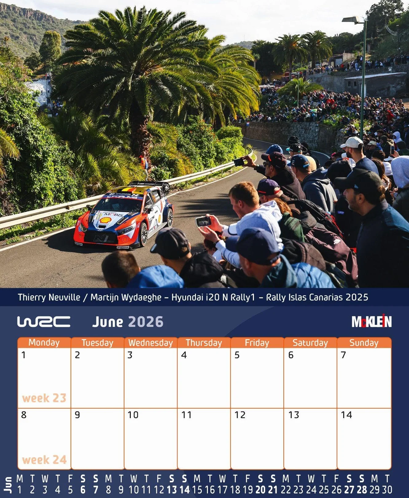 2026 Desktop Rally Calendar