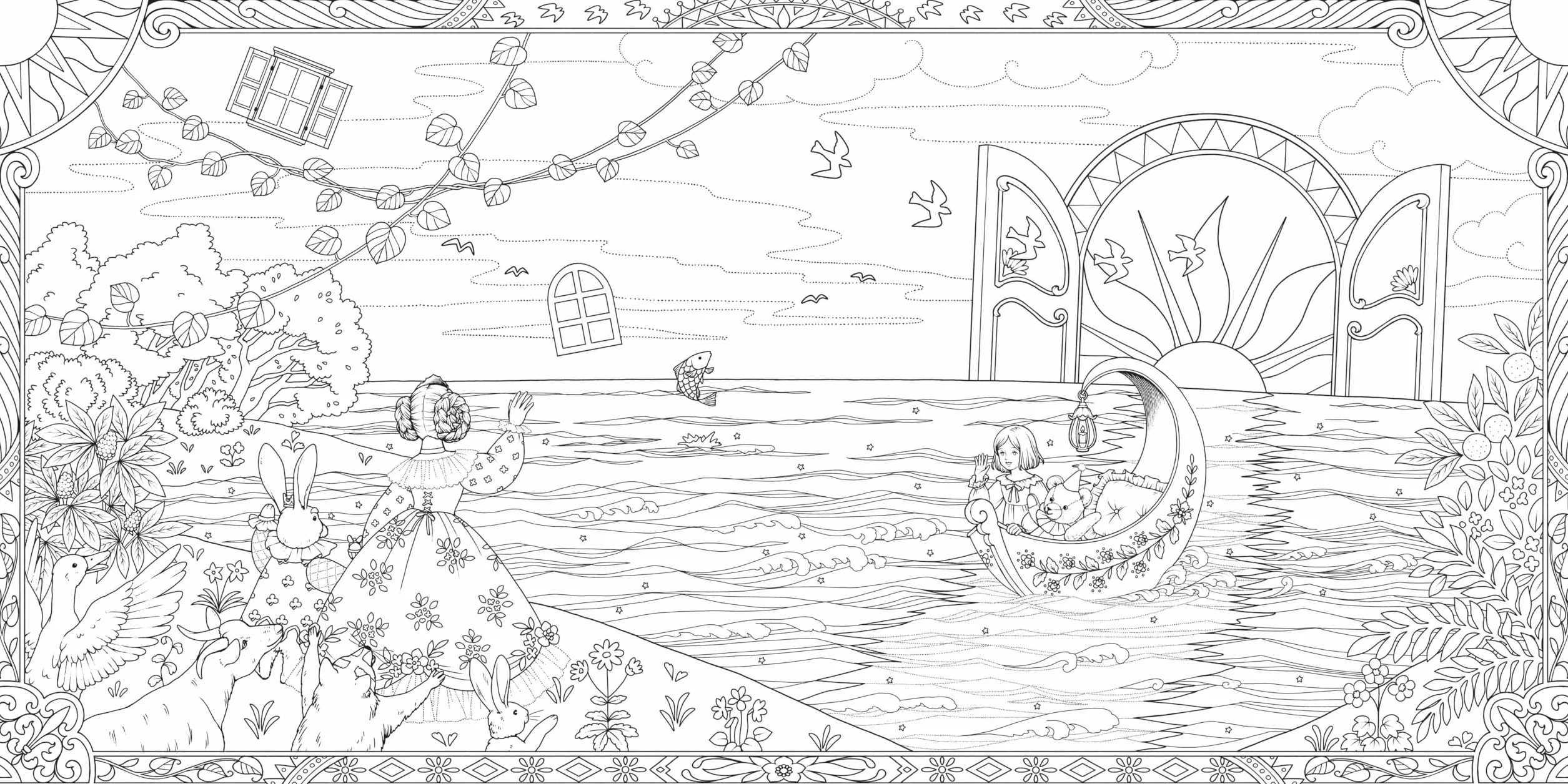 Garden of Dreams: A Magical World of Make Believe to Color