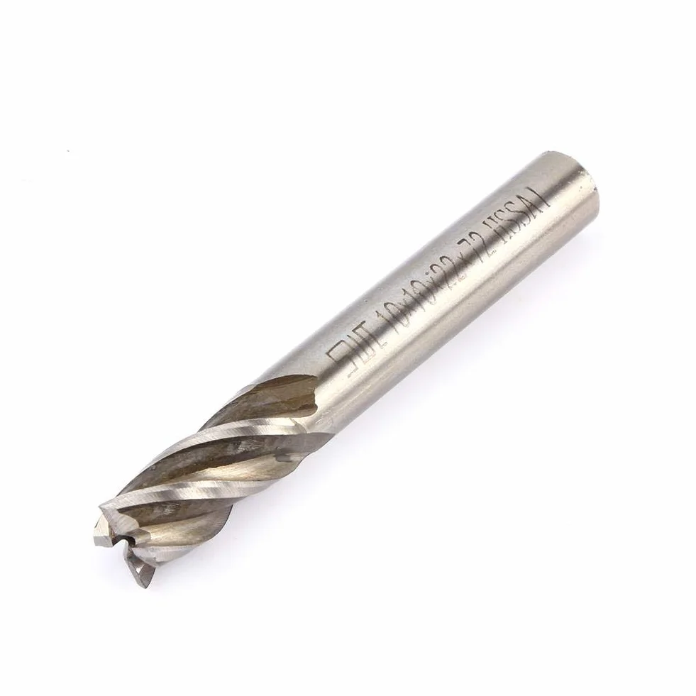 Frez CNC 10 mm 4 flety Zestaw frezów końcowych HSS cylindryczny do metalu i drewna