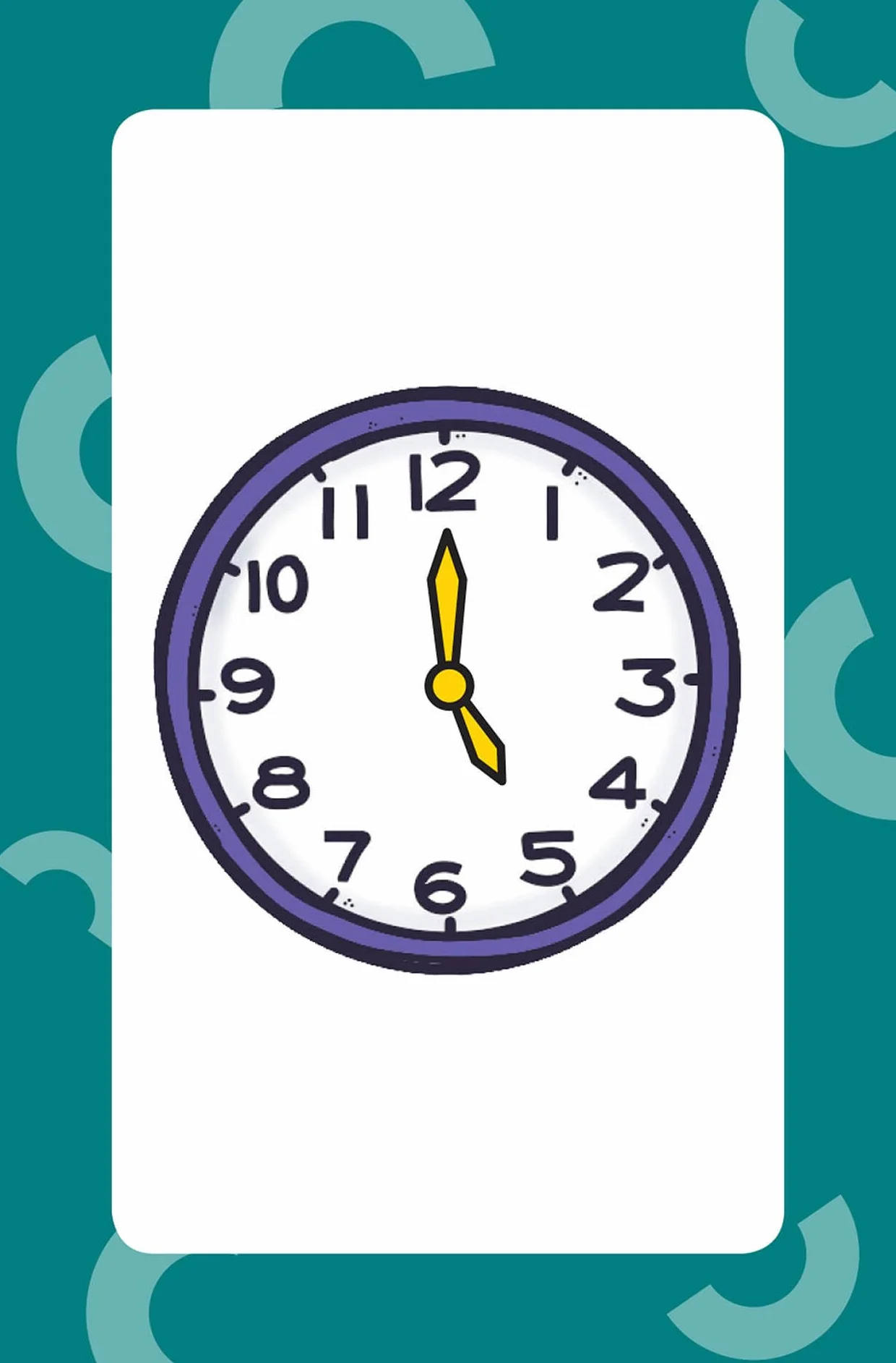 Telling the Time Flashcards for Ages 5-7