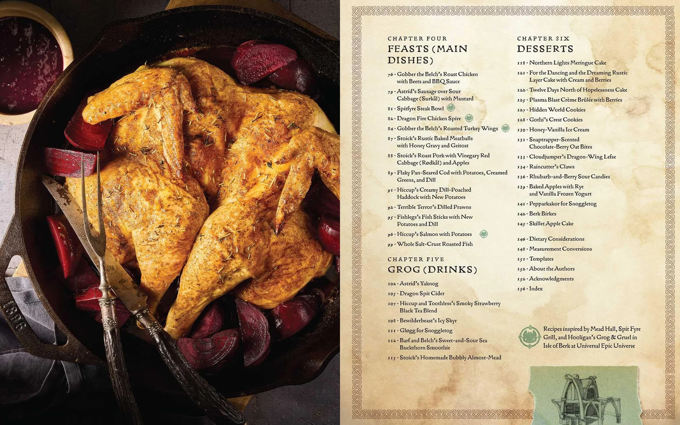 DreamWorks Dragons: Recipes from the Isle of Berk [Official Cookbook]: A Book of Feasts, Drinks, Desserts . . . and Dragons