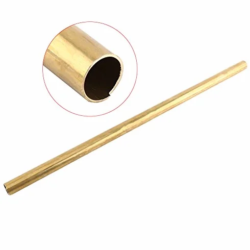 Rurka Mosiężna Bezszwowa, 6mm Średnica Zewnętrzna, 1mm Grubość Ścianki, 500mm Długość, Okrągła