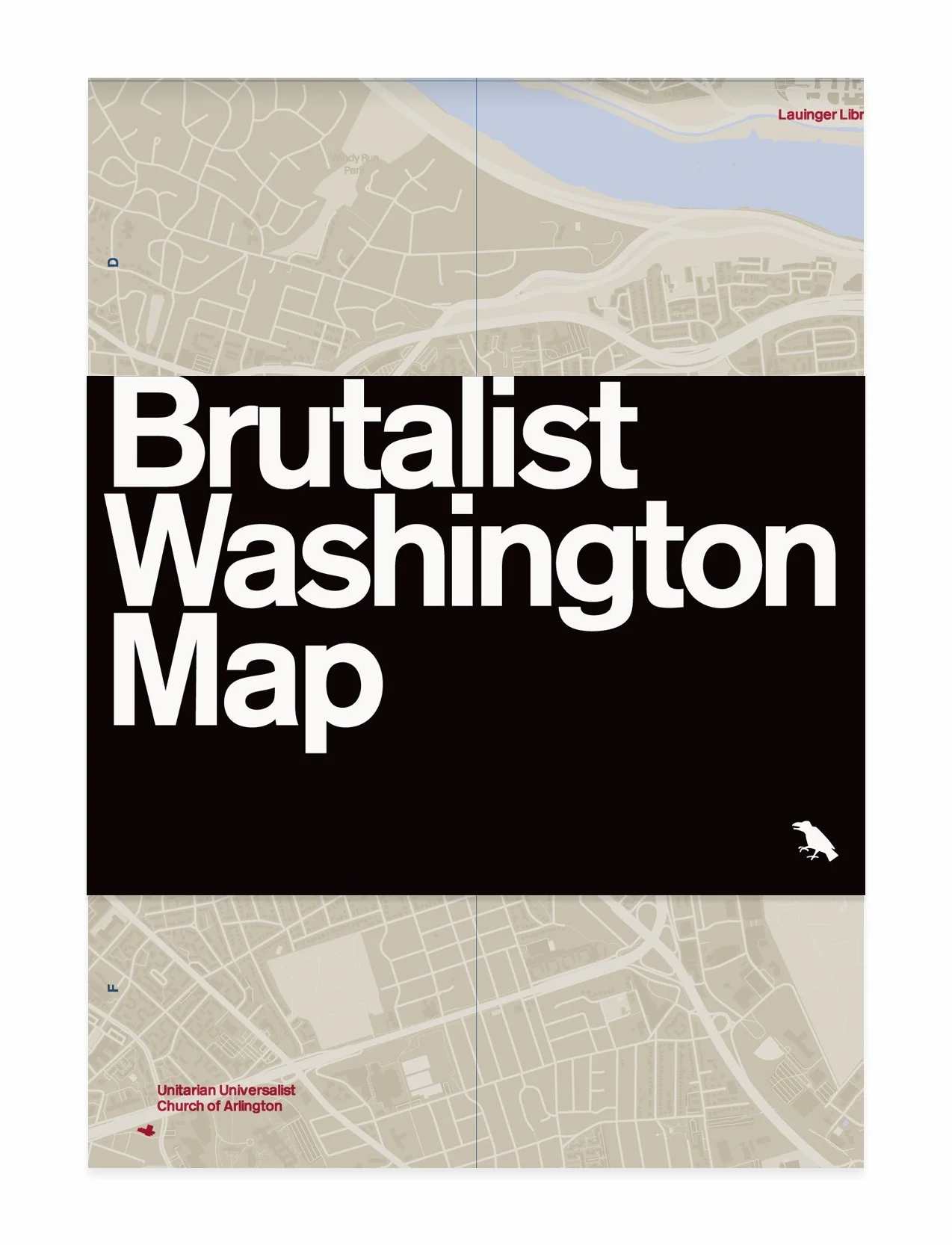 Brutalist Washington Map