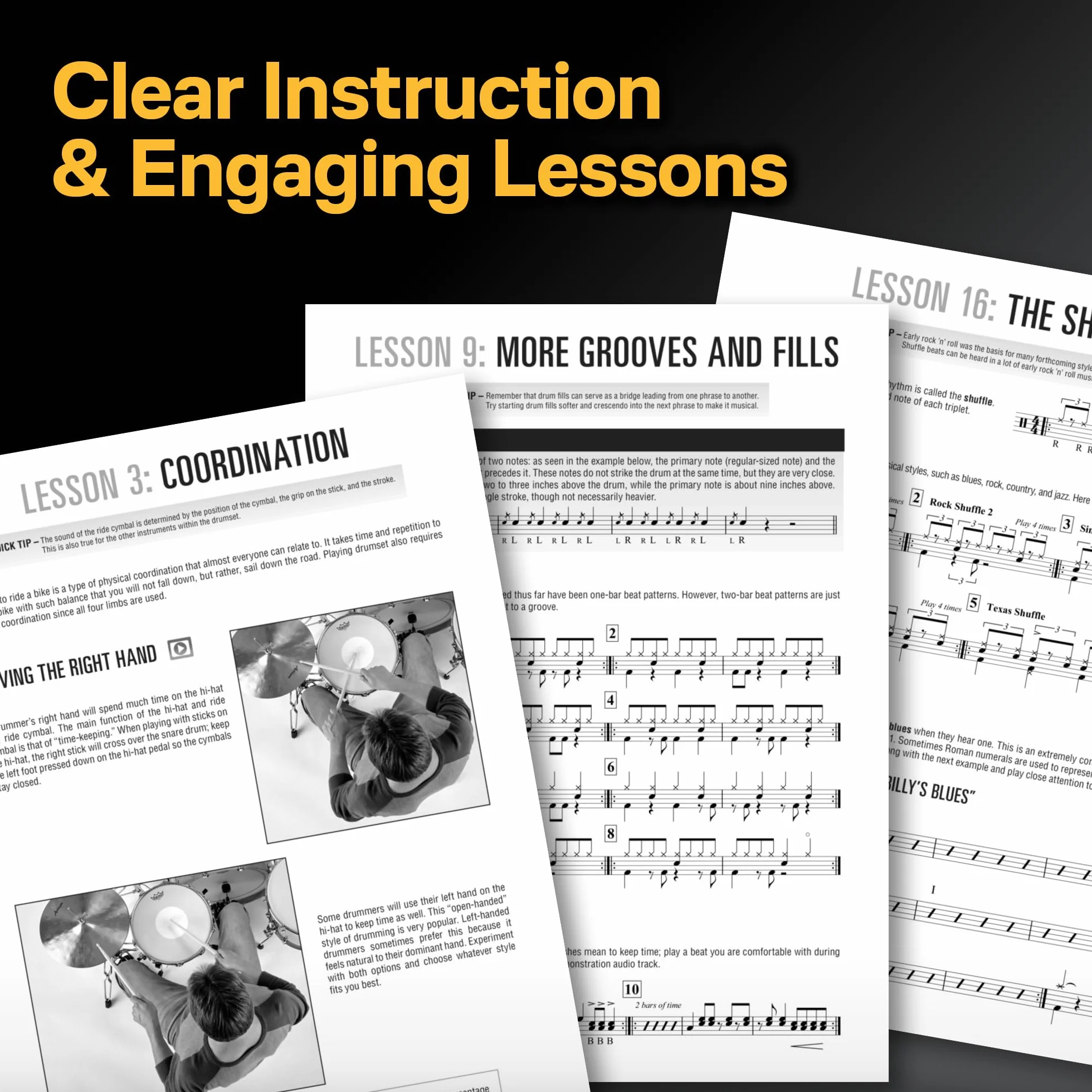 Hal Leonard Drumset Method Complete Edition Book Online Audio Books 1 & 2 Video