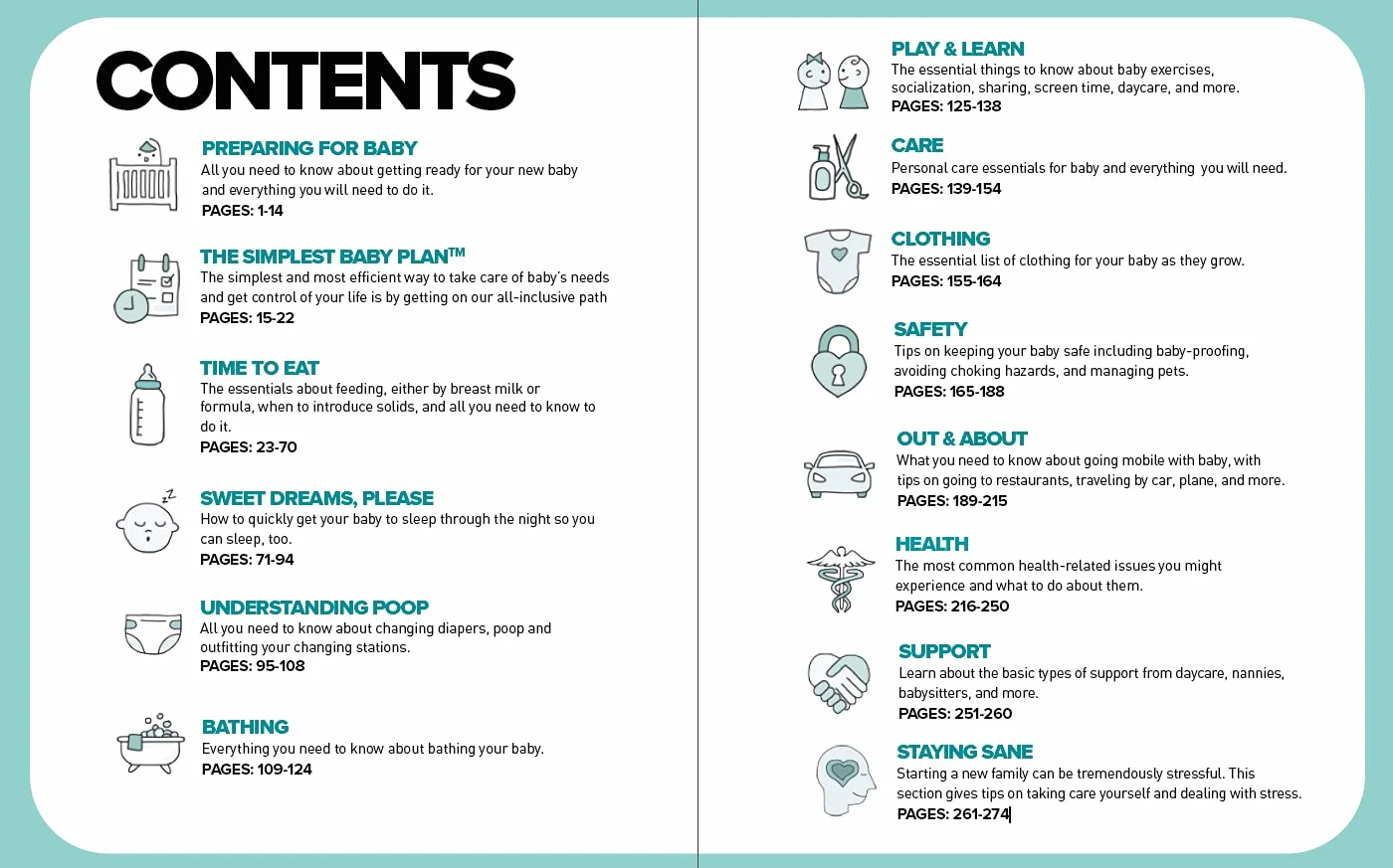 The Simplest Baby Book in the World: Illustrated Guide for Healthy, Happy Baby