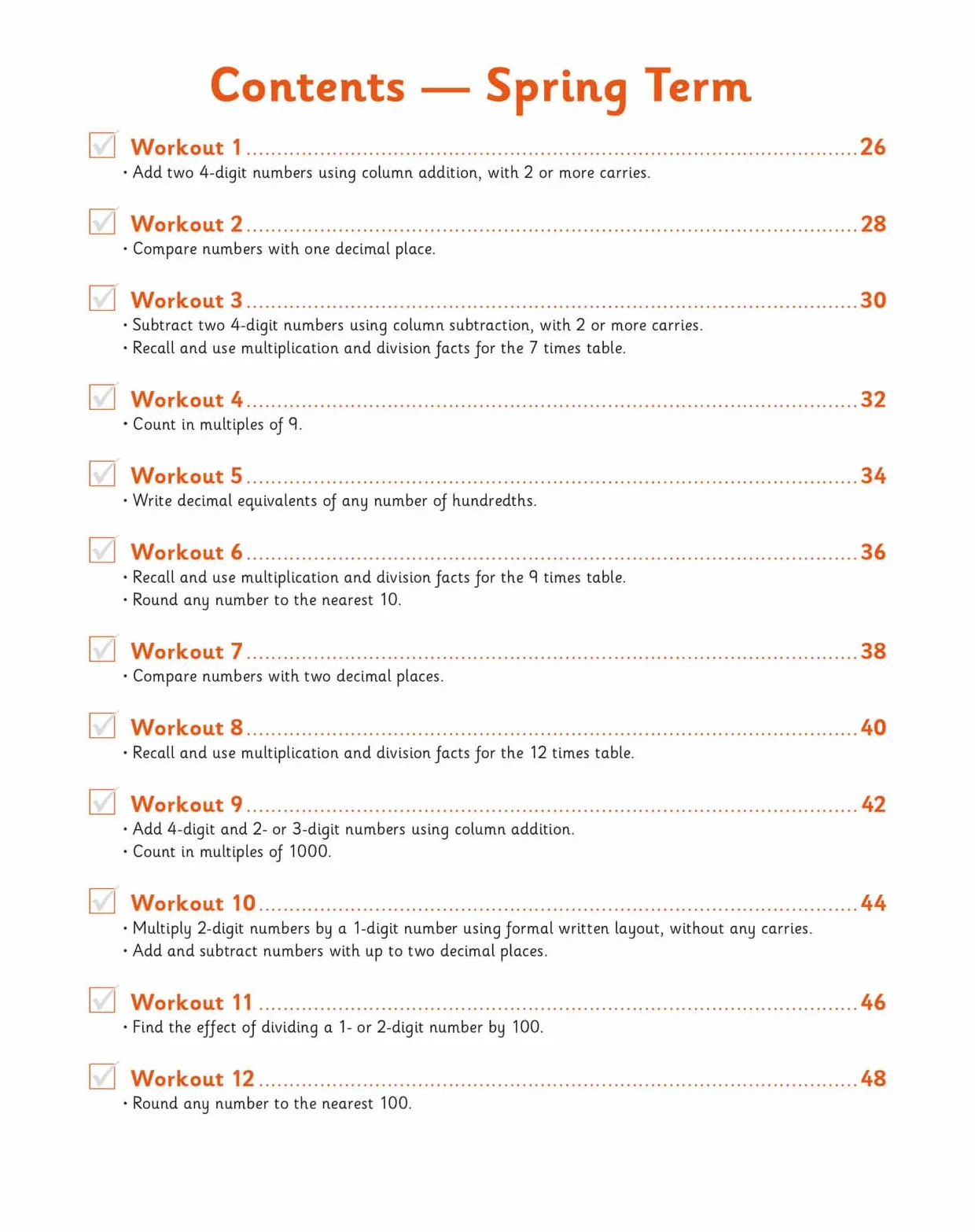 KS2 Year 4 Maths 10-Minute Weekly Workouts: Arithmetic
