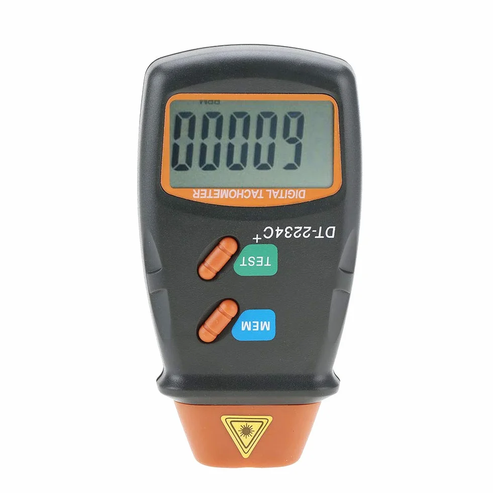 Jectse Obrotomierz cyfrowy LCD 18 mm 2,5-99 999 obr/min do silników