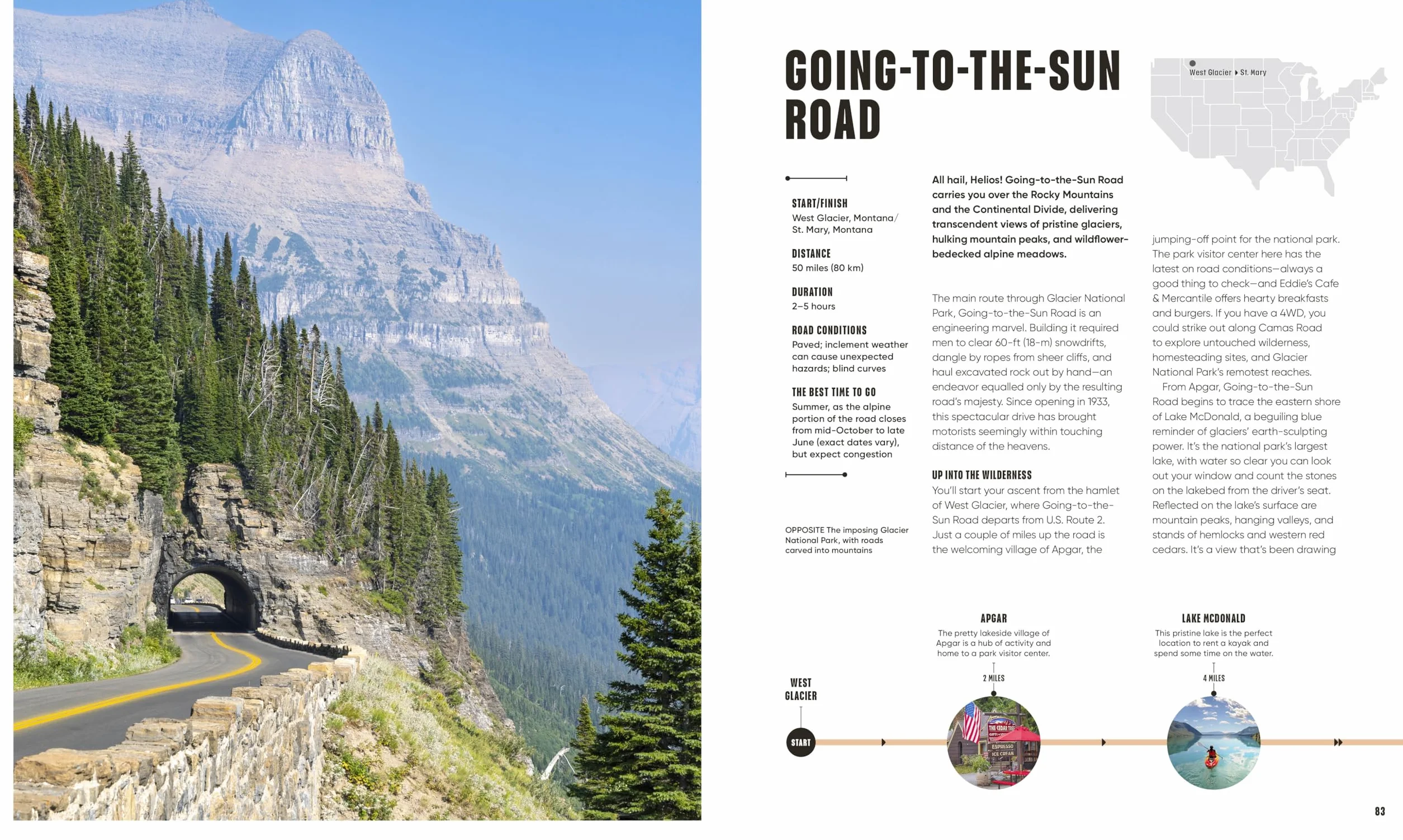 Road Trips in the USA: 50 Adventures on the Open Road
