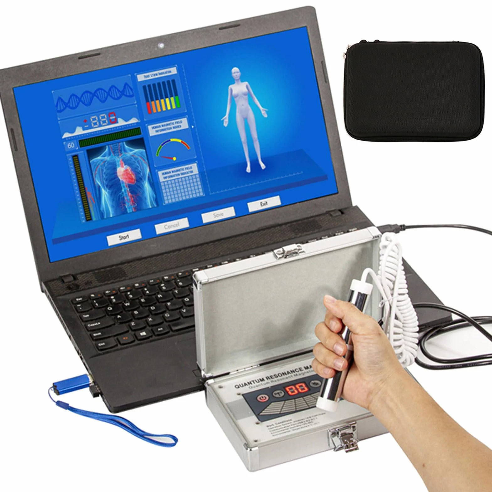 Quantum Resonance Magnetic Analyzer, szybki i dokładny przenośny wielofunkcyjny skaner zdrowia podrzędnego z analizą 3D, profesjonalny test zdrowia fizycznego — dynamiczne i niezawodne wyniki!