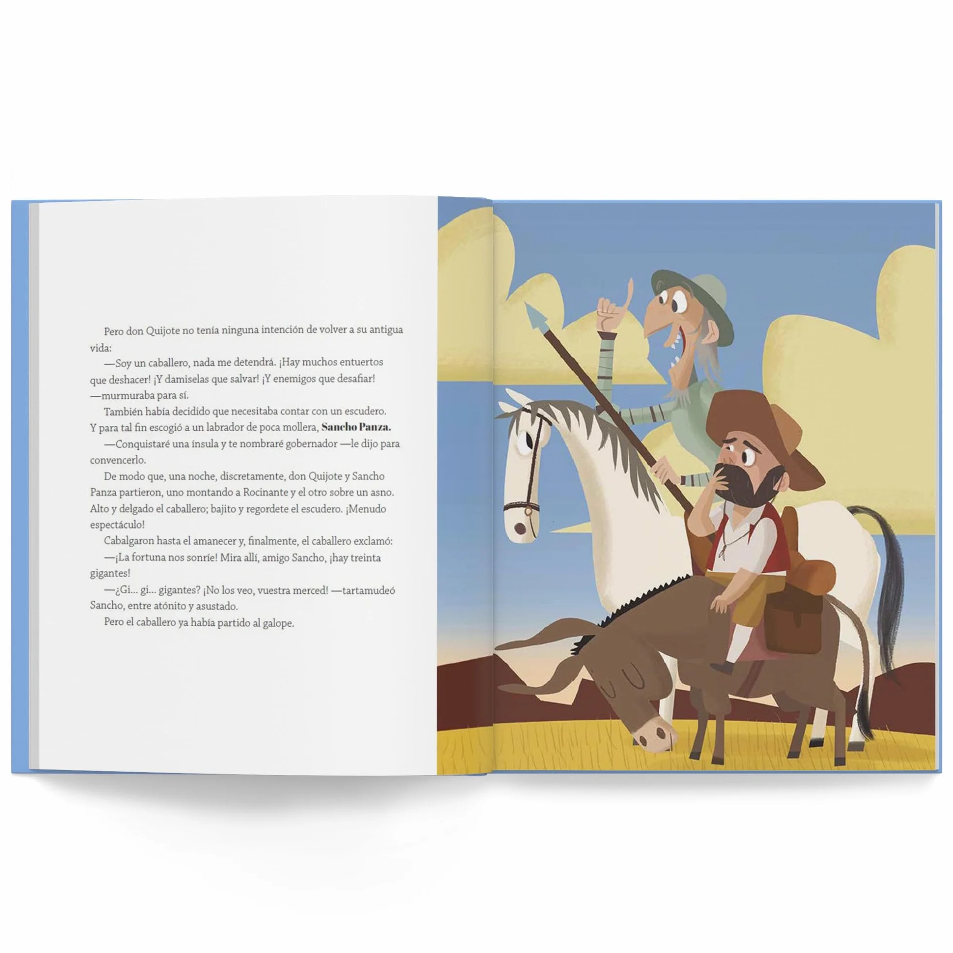 Don Quijote de la Mancha: Libro infantil con juegos y actividades | Clásicos de la literatura para primeros lectores