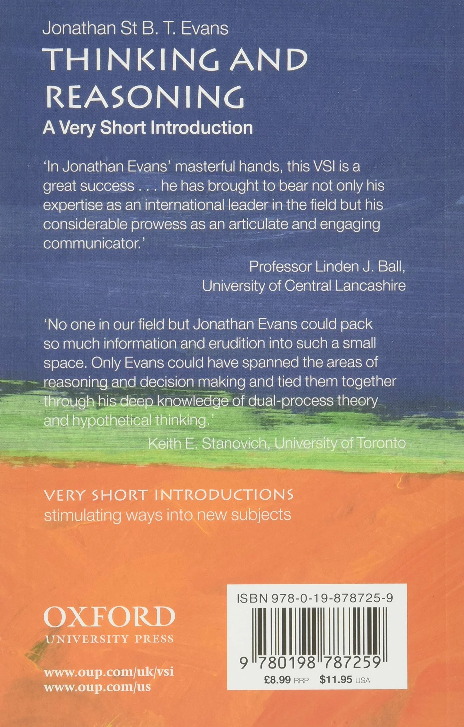 Thinking and Reasoning: A Very Short Introduction