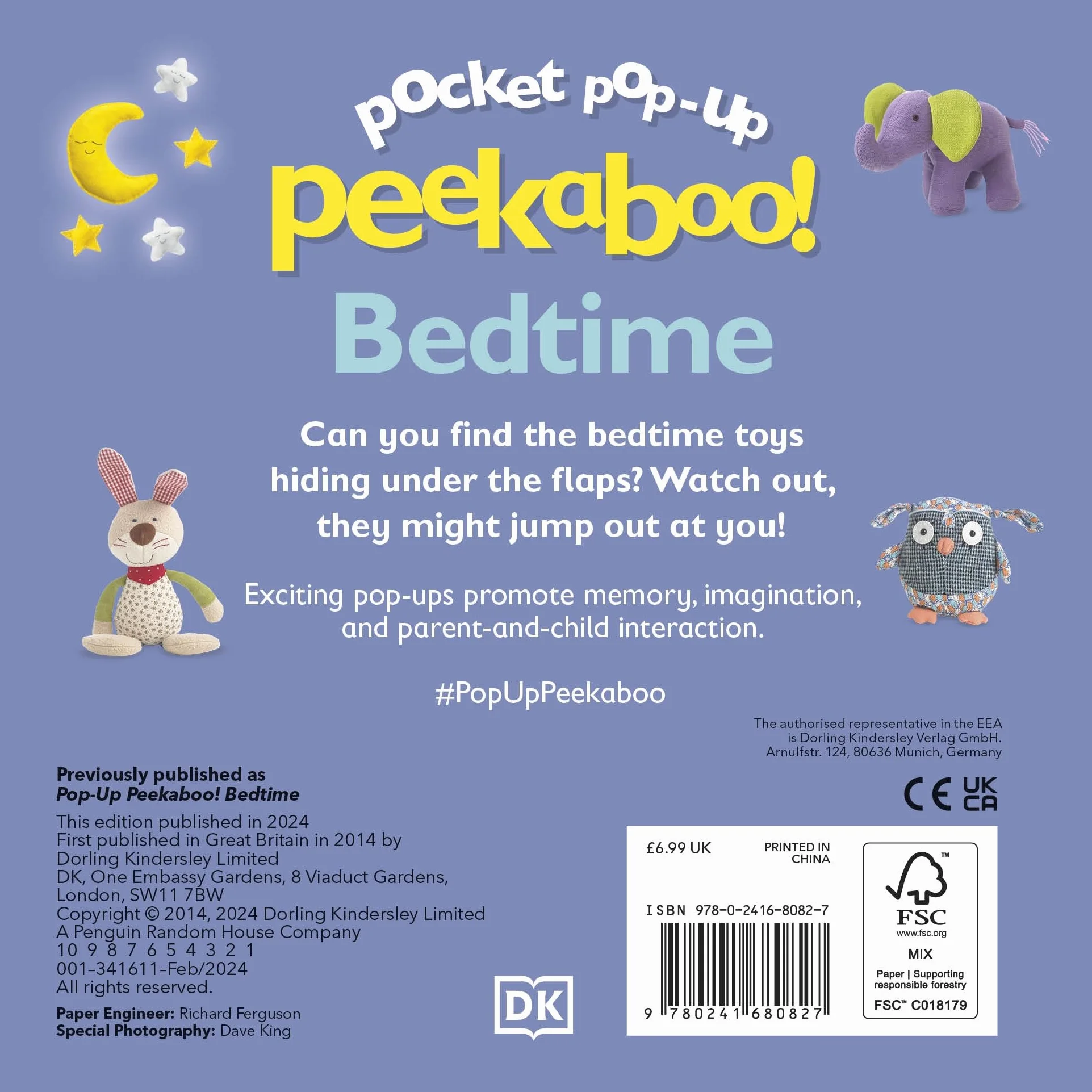 Pocket Pop-Up Peekaboo! Bedtime