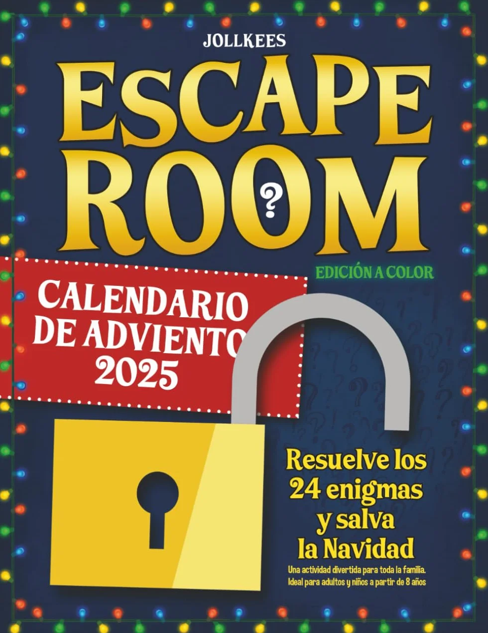 Calendario de Adviento Escape Room: Resuelve los 24 enigmas, salva la Navidad, actividad familiar a partir de 8 años (edición a color)