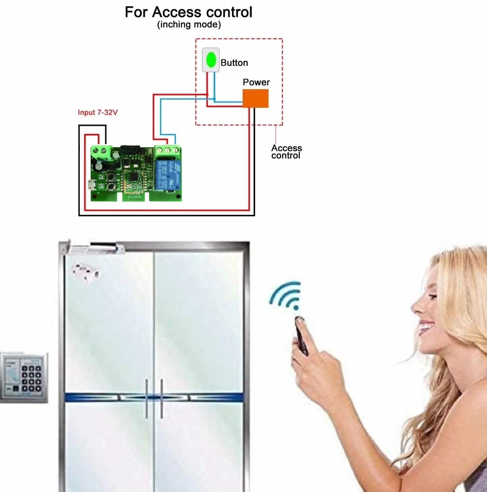 ZigBee 1-kanałowy przełącznik 12V Smart Relay, automatyczne flokowanie i chwilowy tryb, SmartThings Alexa Google Home