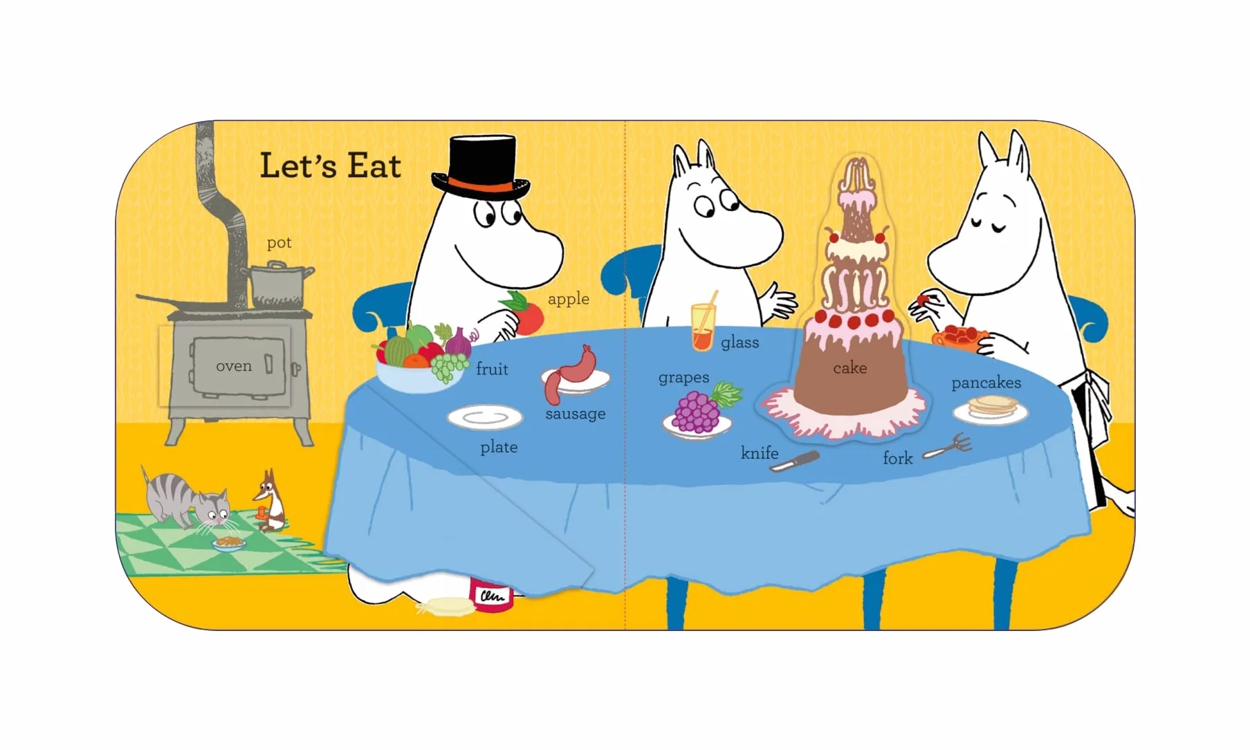 Moomin's First 100 Words: An early-learning lift-the-flap board book for toddlers