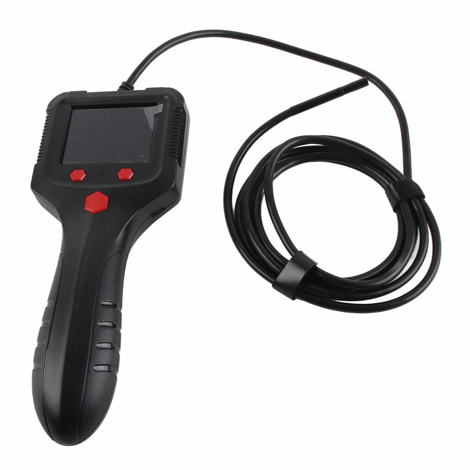 Endoskop HD 1080P z Ekranem IPS z Fabrycznym Ergonomicznym Uchwytem Czas Użytkowania 5 Godzin Wyświetlacz 2,4 Cala, Obudowa ABS, Obiektyw 5,5 Mm Wyjście Wideo Naprawy