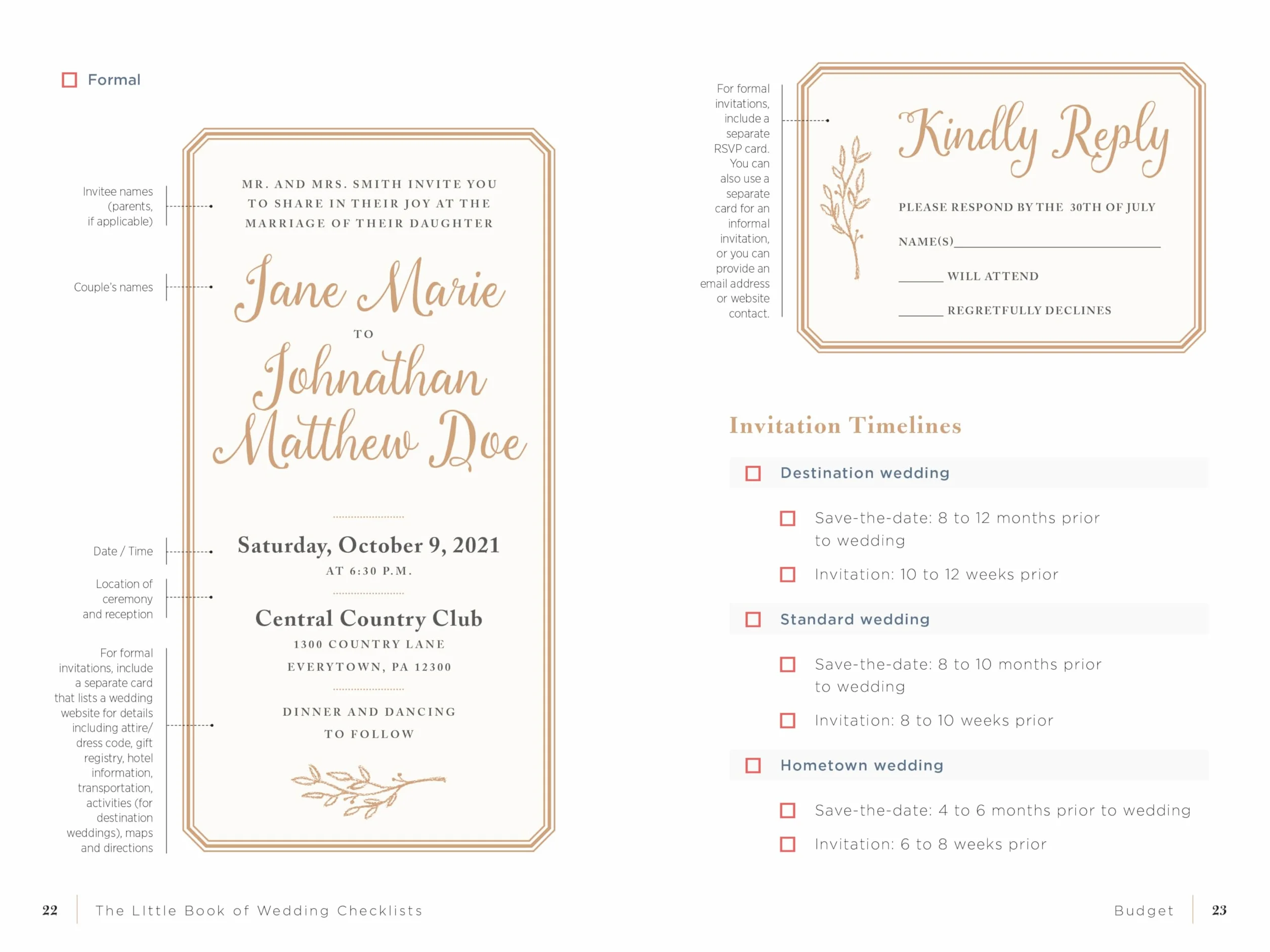 The Little Book of Wedding Checklists: All the Lists and Tips You Need to Plan the Big Day