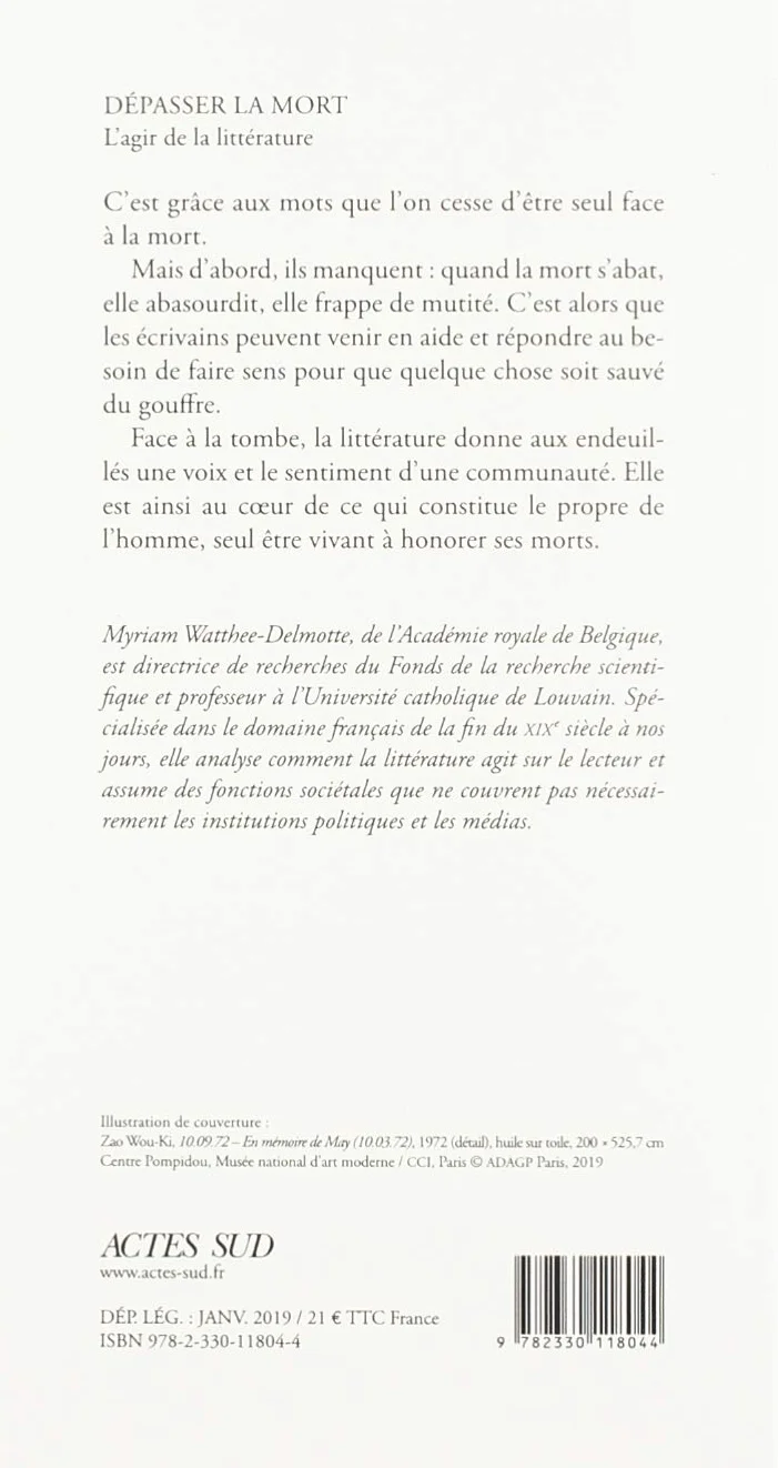 Dépasser la mort: L'agir de la littérature