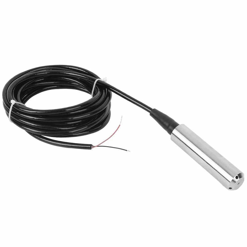 TL-136 Flüssigkeitsstandsensor, 12-32 VDC 4-20 mA Signalausgang Wasserstandssensor Edelstahl-Wasserstandsregler zur Erkennung der Reichweite von 0 bis 5 m(0-1M)