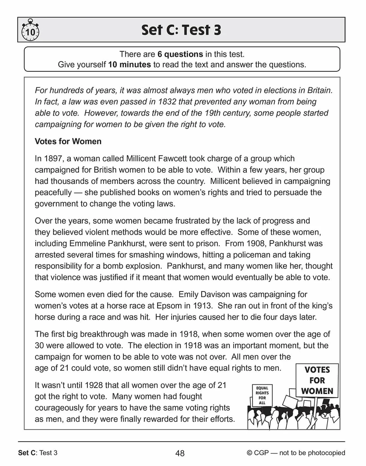KS2 English SAT Buster 10-Minute Tests Reading Book 1 for the 2027 tests