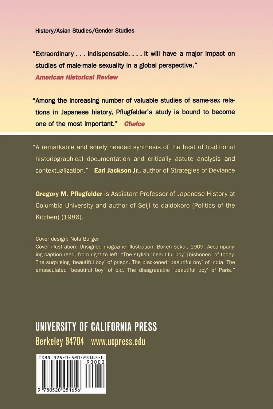 Cartographies of Desire: Male-Male Sexuality in Japanese Discourse, 1600-1950