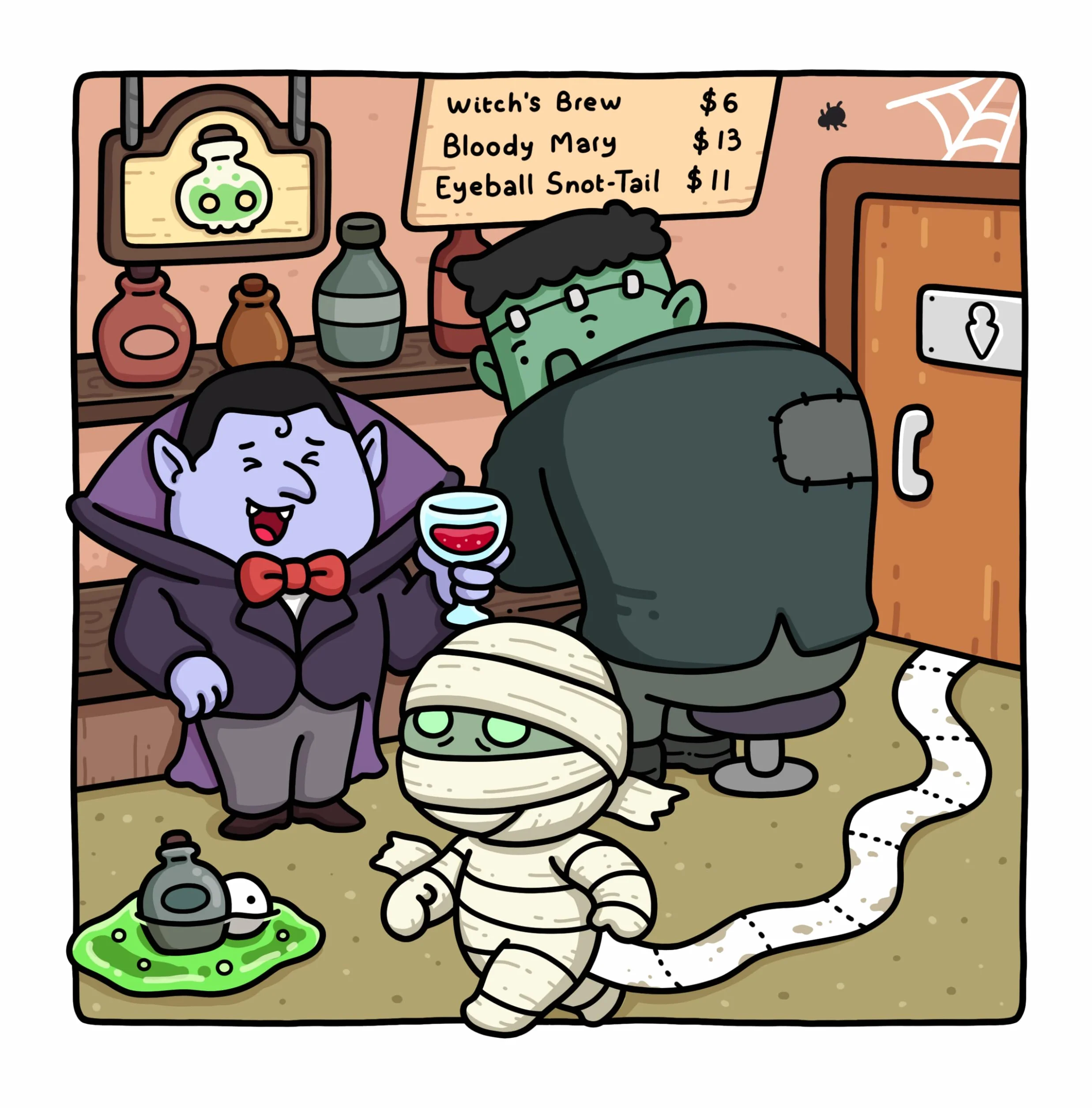 Silly Spooky: Cozy and Funny Coloring Book for Adults and Teens