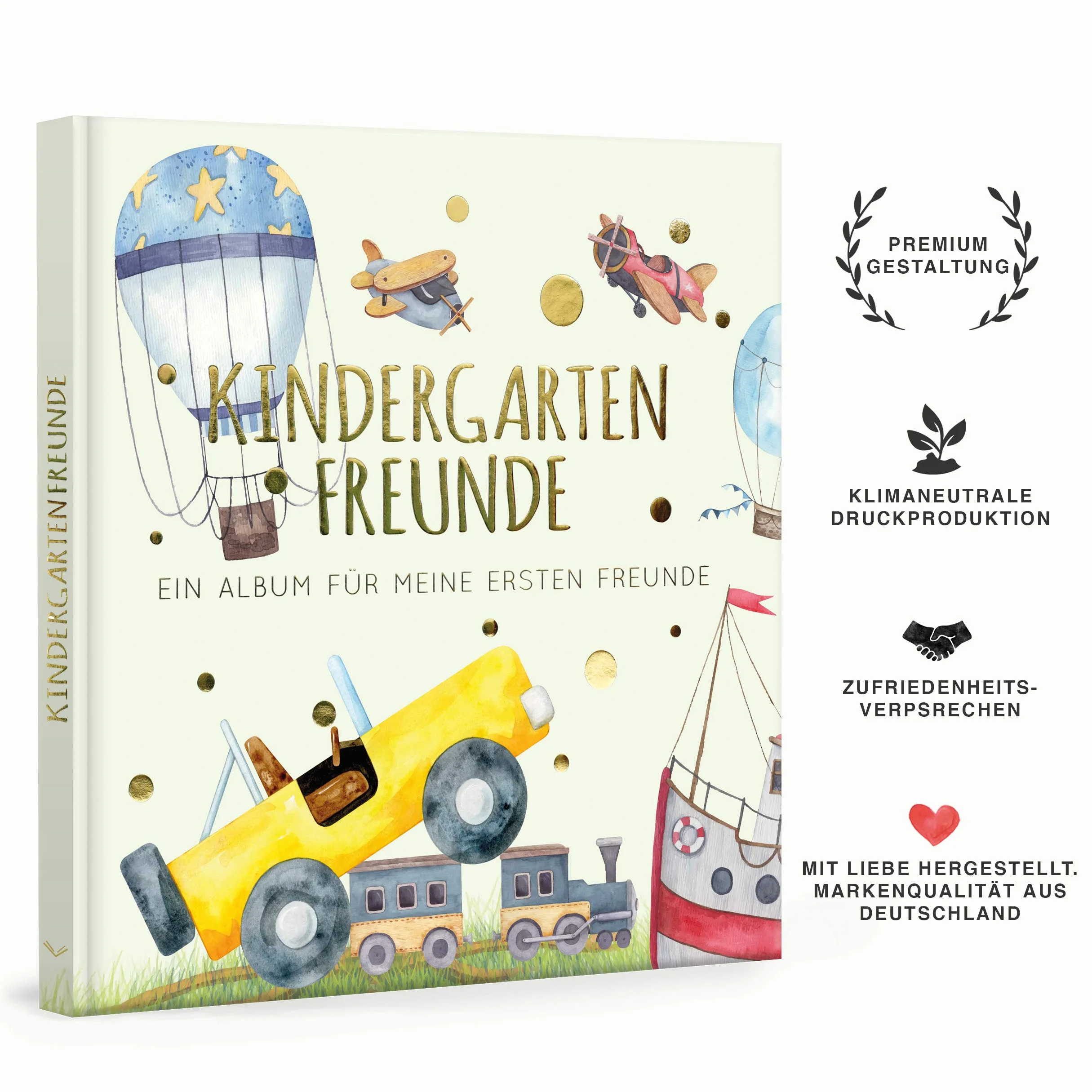 Kindergartenfreunde FAHRZEUGE Album für meine ersten Freunde Freundebuch Kindergarten 3 Jahre