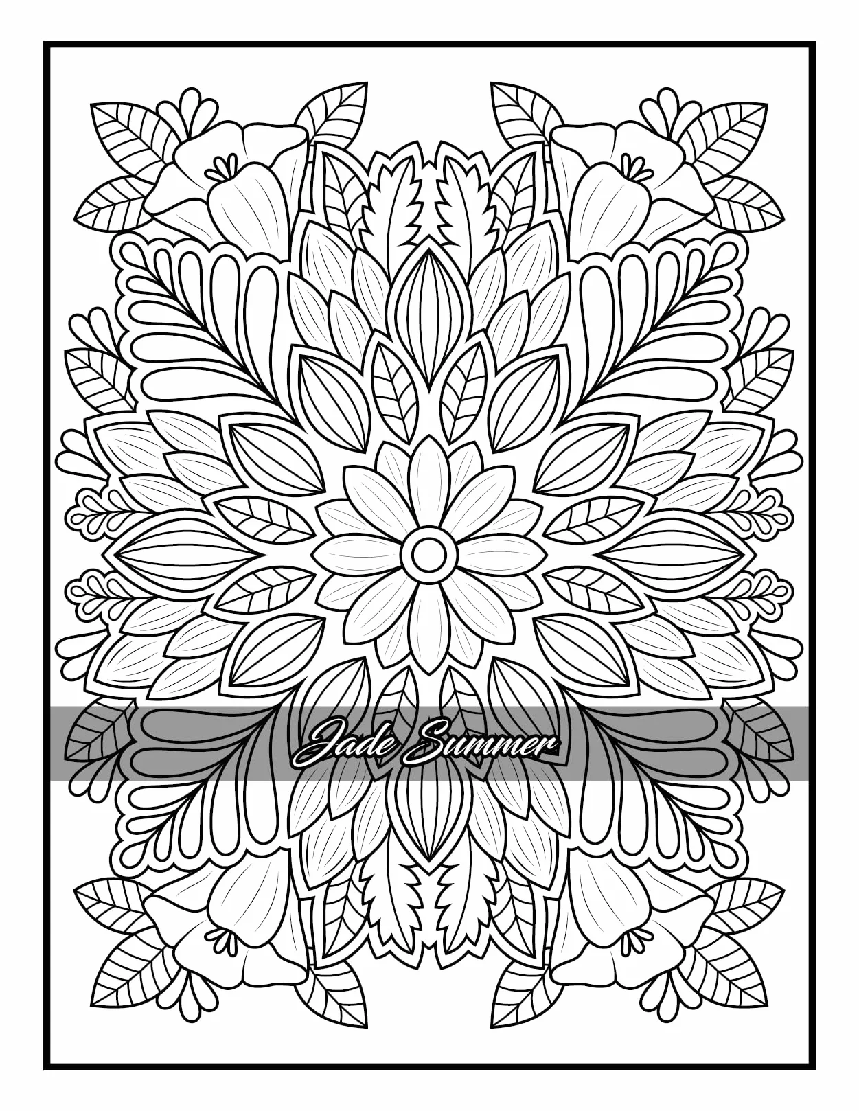 100 Flowers: Adult Coloring Book with Bouquets, Wreaths, Swirls, Patterns, Decorations