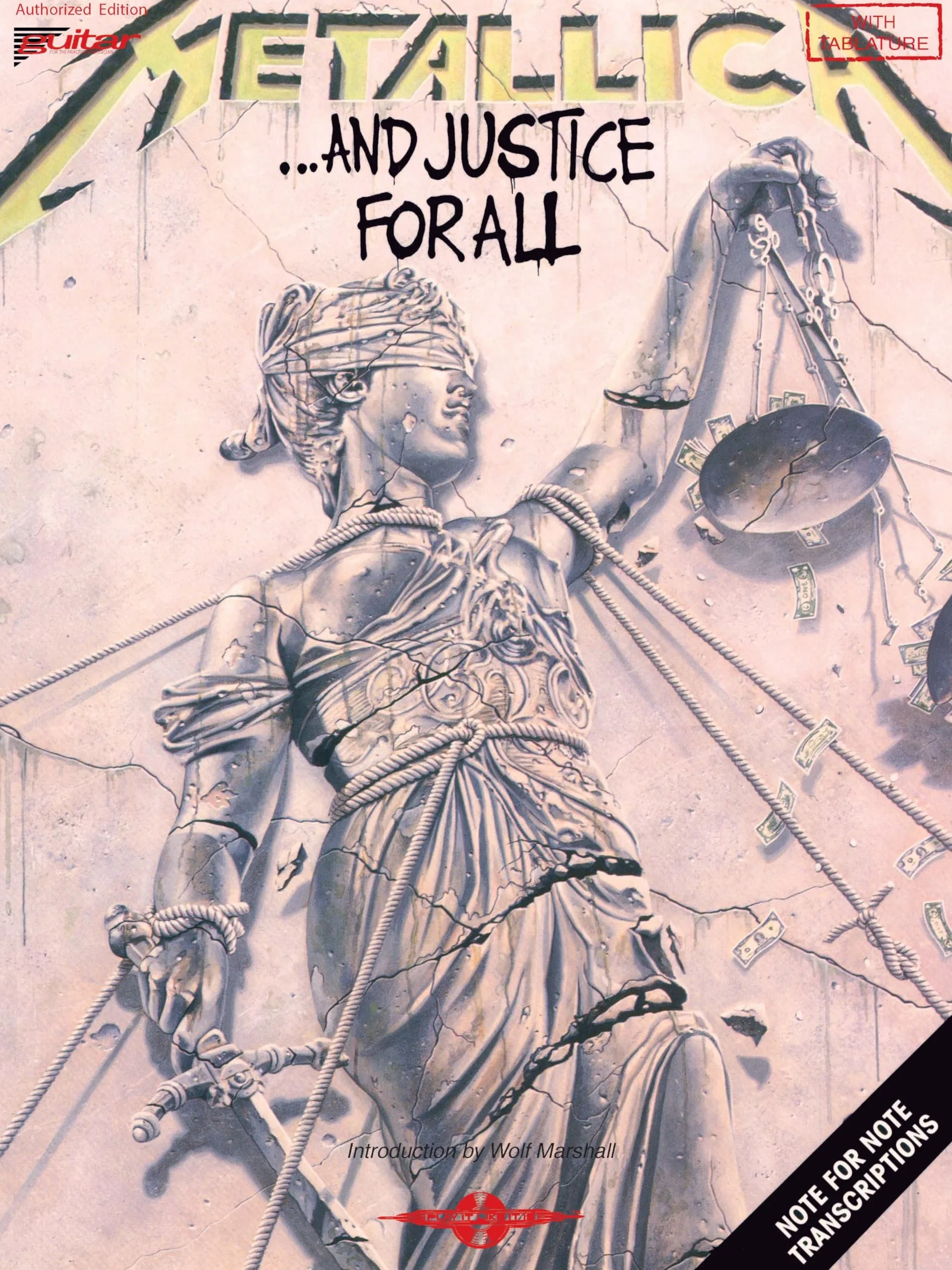 Metallica ... and justice for all guitare