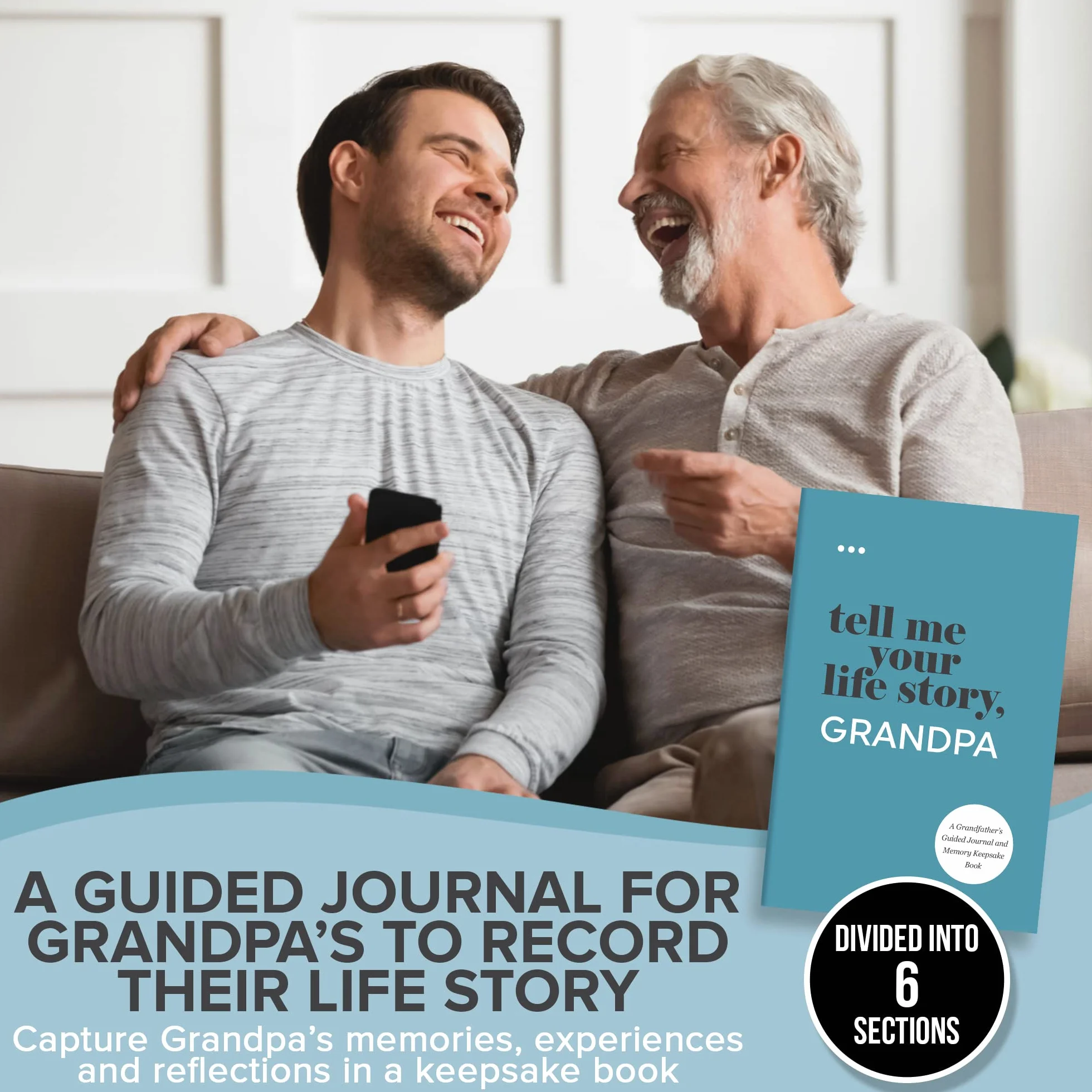 Tell Me Your Life Story, Grandpa: A Grandfather’s Guided Journal and Memory Keepsake Book
