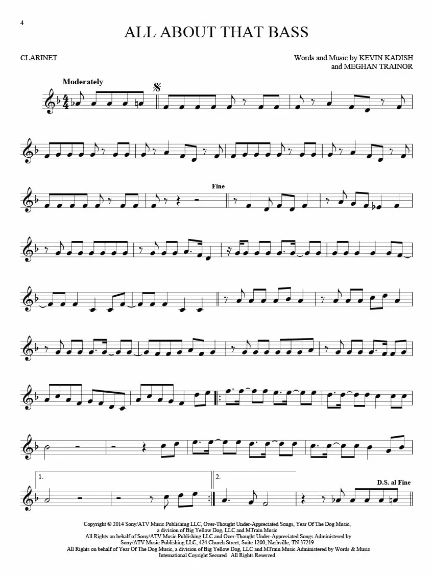 101 hit songs - clarinette: For Clarinet