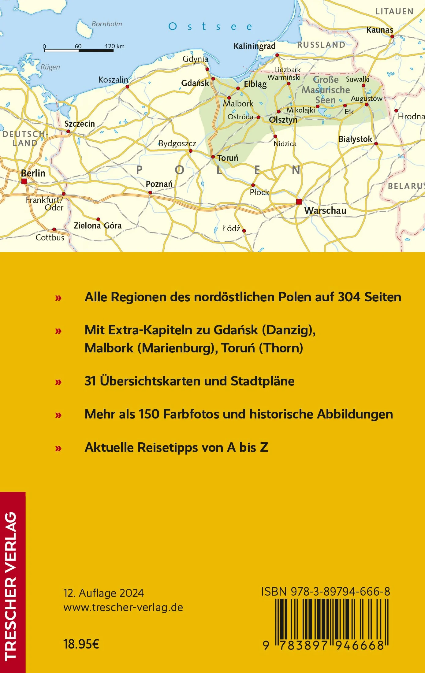 TRESCHER Reiseführer Masuren: Marienburg, Danzig, Thorn
