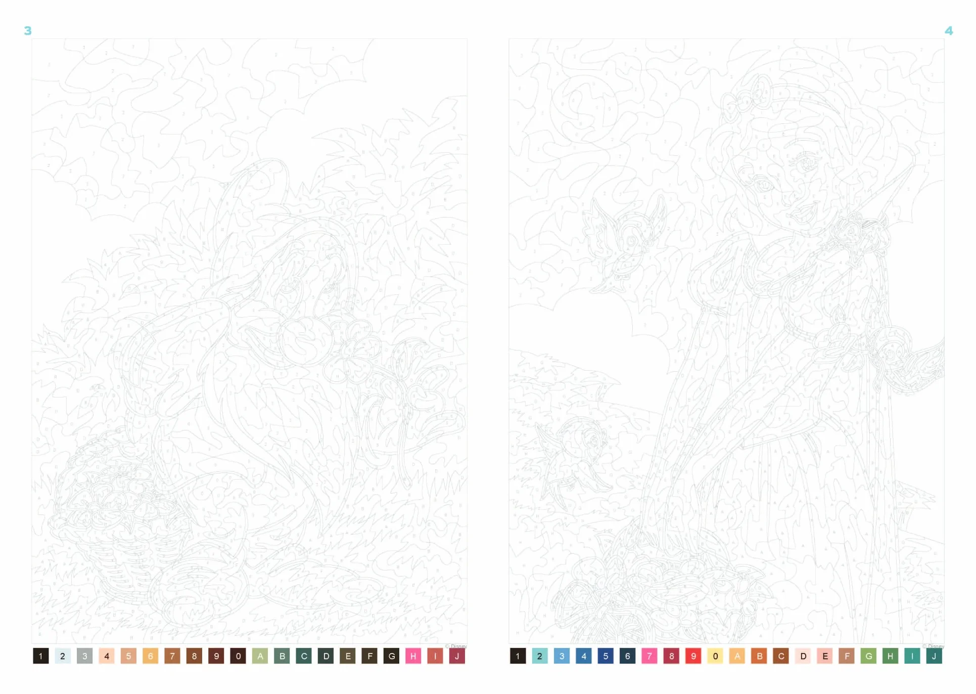 Coloriages mystères Disney Saisons