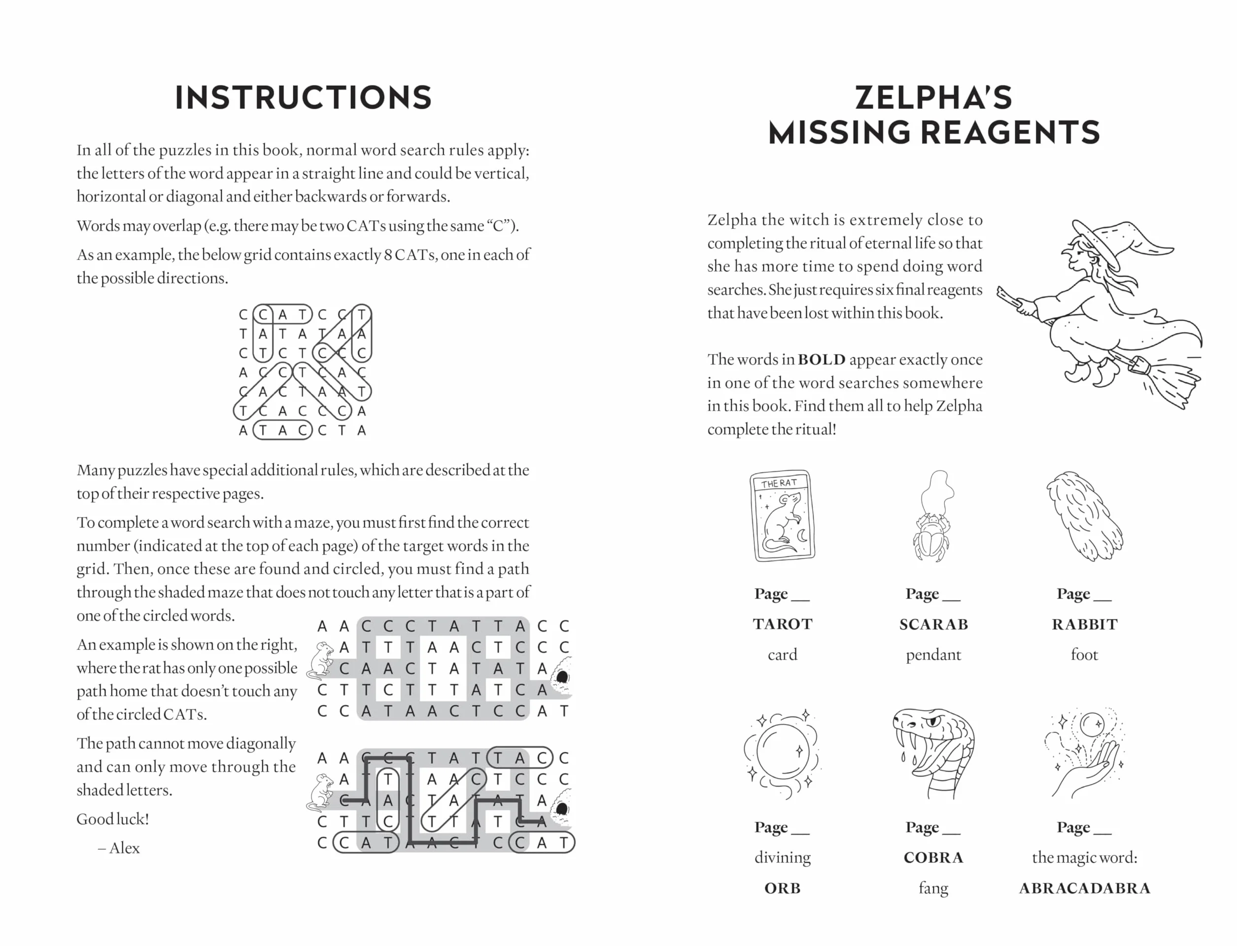Bats, Cats and Rats: The Almost Impossible Spooky Wordsearch