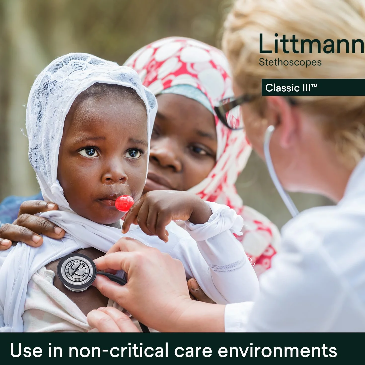 3M Littmann Classic III Stetoskop, SMOKE FINISH, ciemnoszary, czarny przewód