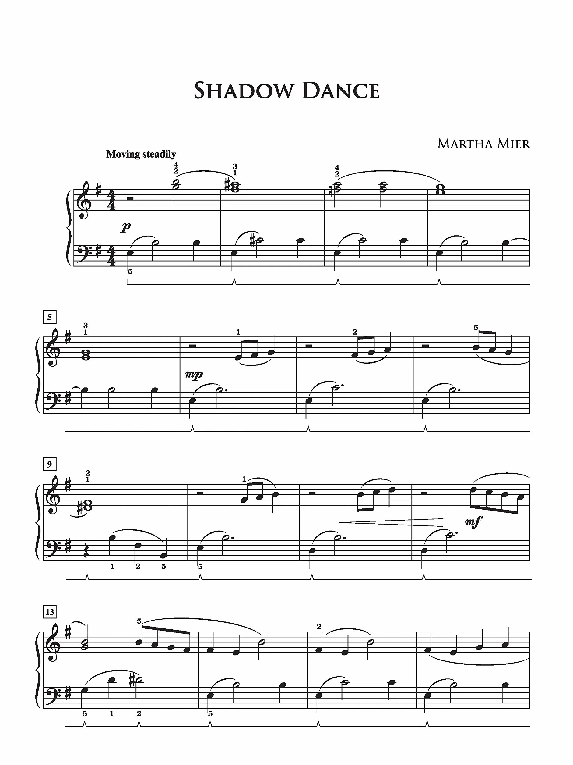 Martha Romantic Sketches Piano Book 1: 12 Delightful Solos for Early Intermediate Pianist