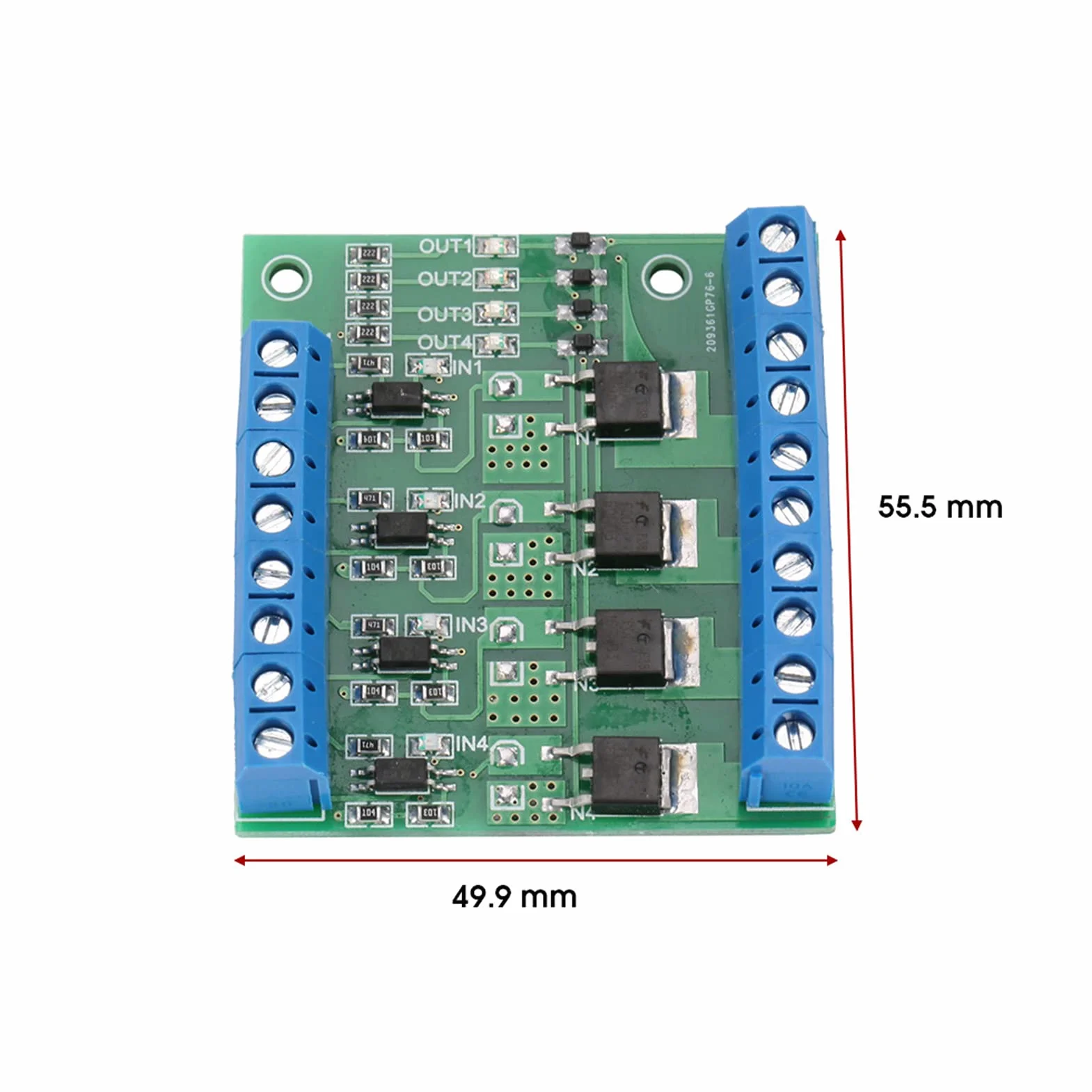 Płyta Mosfet PWM 4 Kanałowy Obwód Wzmacniacza PLC 3-20V do 3.7-27VDC 10A moduł Sterownika moduł MOS FET