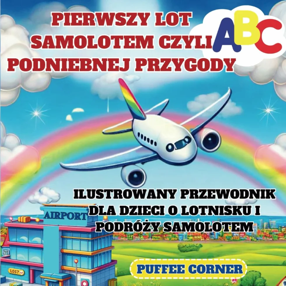 PIERWSZY LOT SAMOLOTEM CZYLI ABC PODNIEBNEJ PRZYGODY: ILUSTROWANY PRZEWODNIK DLA DZIECI O LOTNISKU I PODRÓŻY SAMOLOTEM
