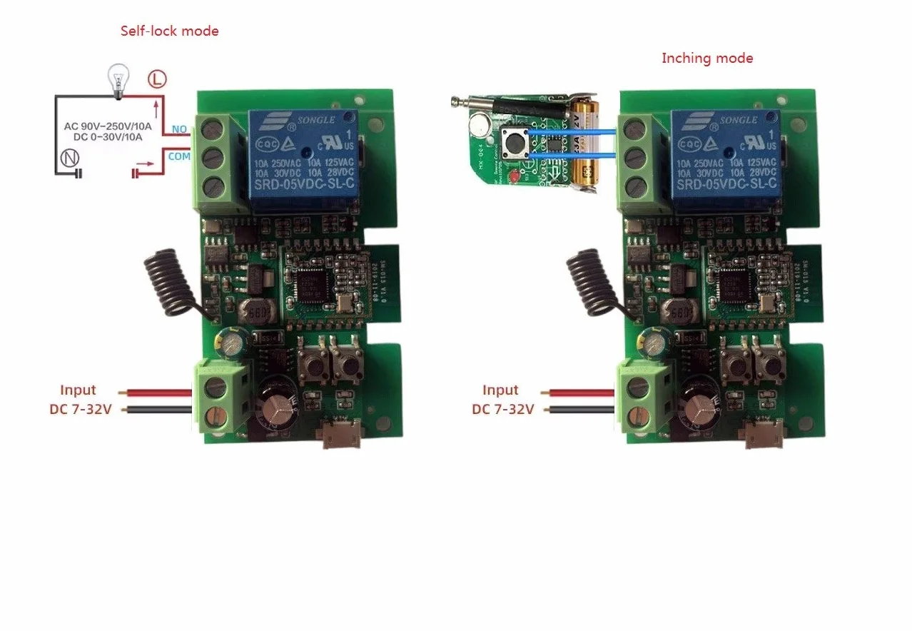 ZigBee 1-kanałowy przełącznik 12V Smart Relay, automatyczne flokowanie i chwilowy tryb, SmartThings Alexa Google Home