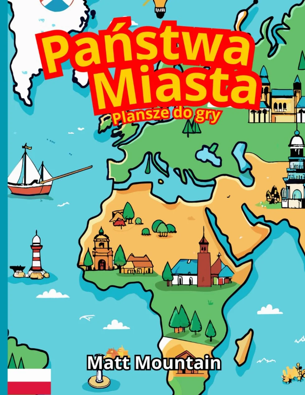 Państwa i Miasta Plansze do gry: Zeszyt do Gry - Ponadczasowa gra towarzyska dla każdego - Dzieci | Nastolatków | Dorosłych | Seniorów