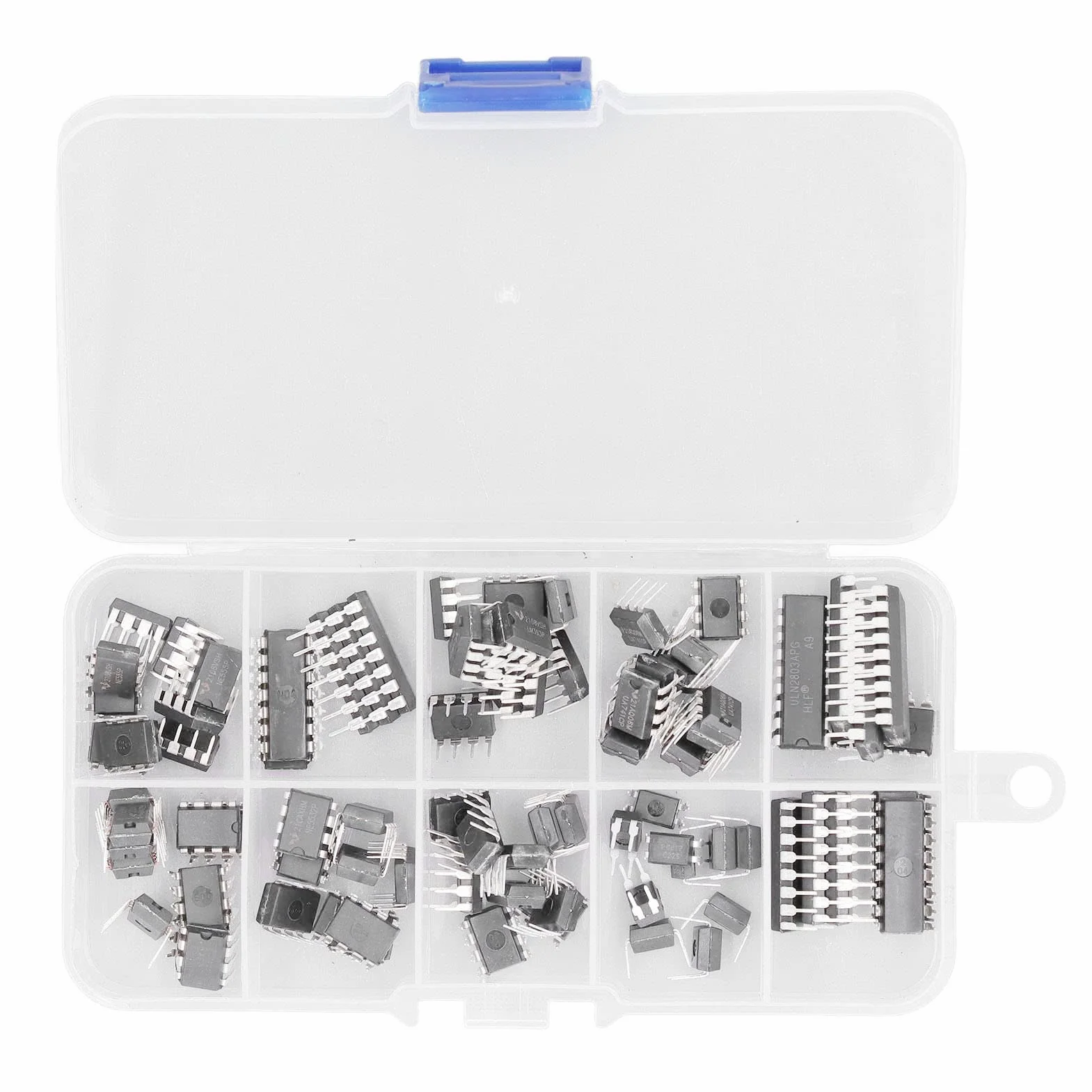 Zestaw 85-elementowy IC NE555 LM324 LM393 UA741 ULN2803 LM358 LM386 NE5532 ULN2003 PC817