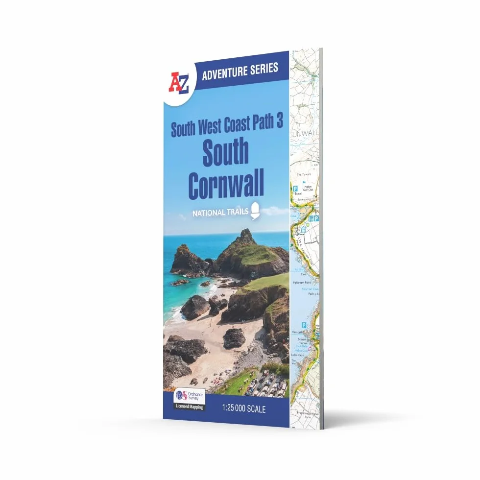 South West Coast Path 3 – South Cornwall: Ordnance Survey mapping