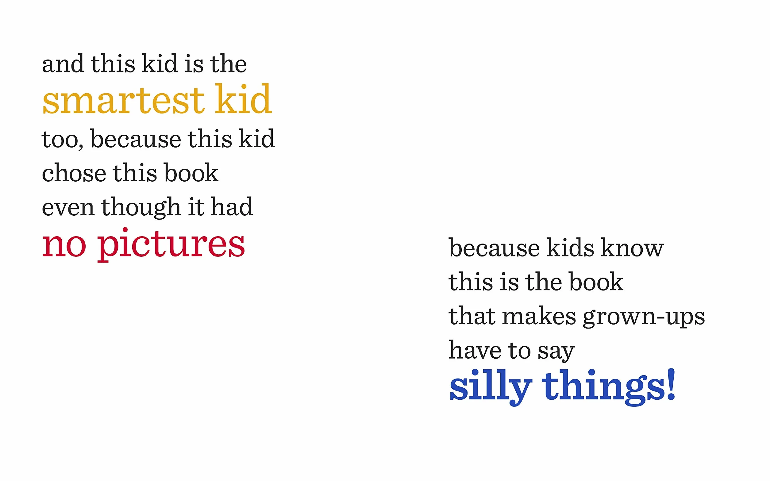 The Book With No Pictures: A Hilarious Read Out Loud Book for Kids