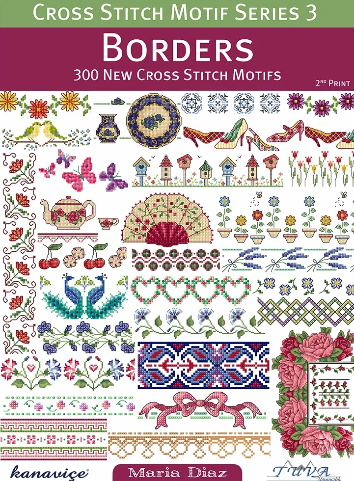 Cross Stitch Motif Series 3: Borders: 300 New Cross Stitch Motifs