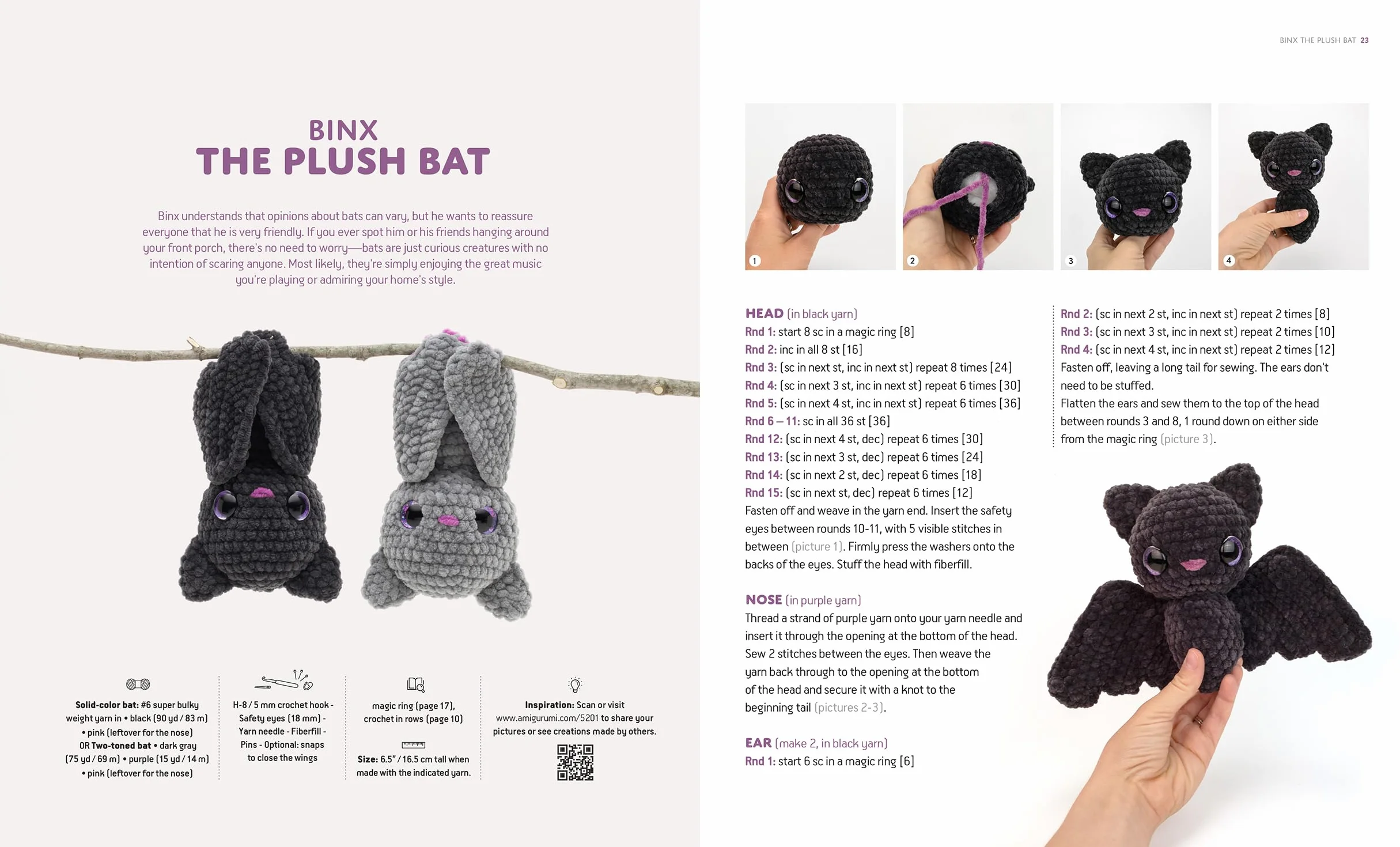 Amigurumi Plushies: Quick and Easy Crochet Projects with Chunky Yarn